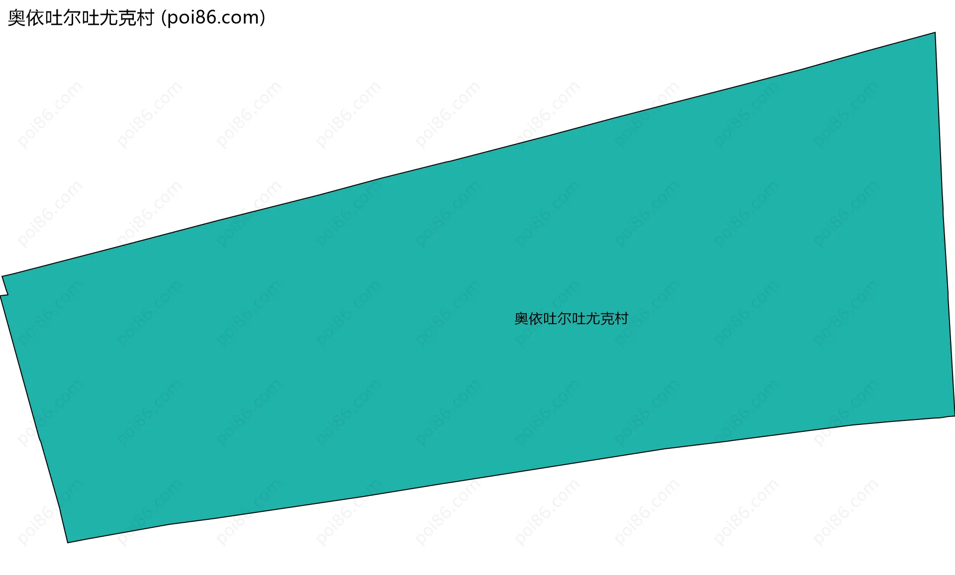 奥依吐尔吐尤克村边界地图