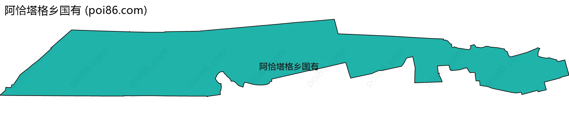 阿恰塔格乡国有边界地图