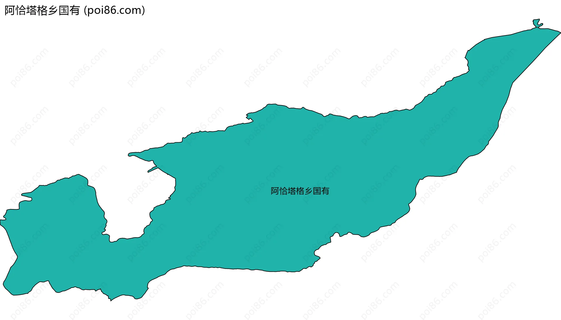 阿恰塔格乡国有边界地图