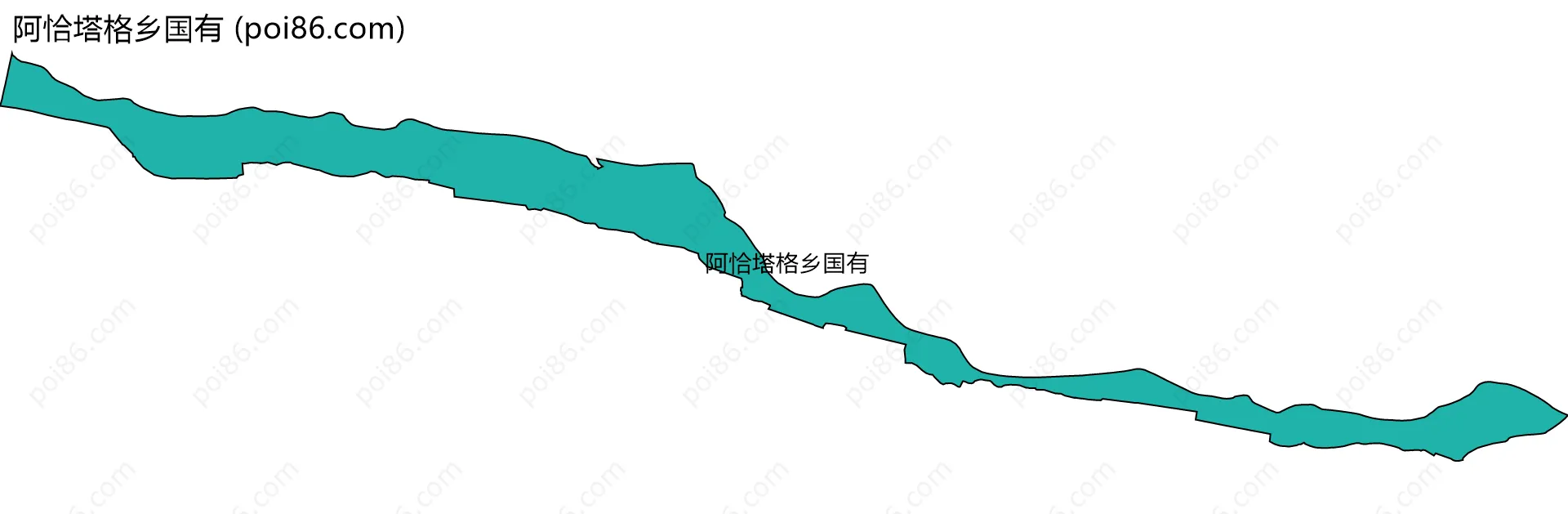 阿恰塔格乡国有边界地图
