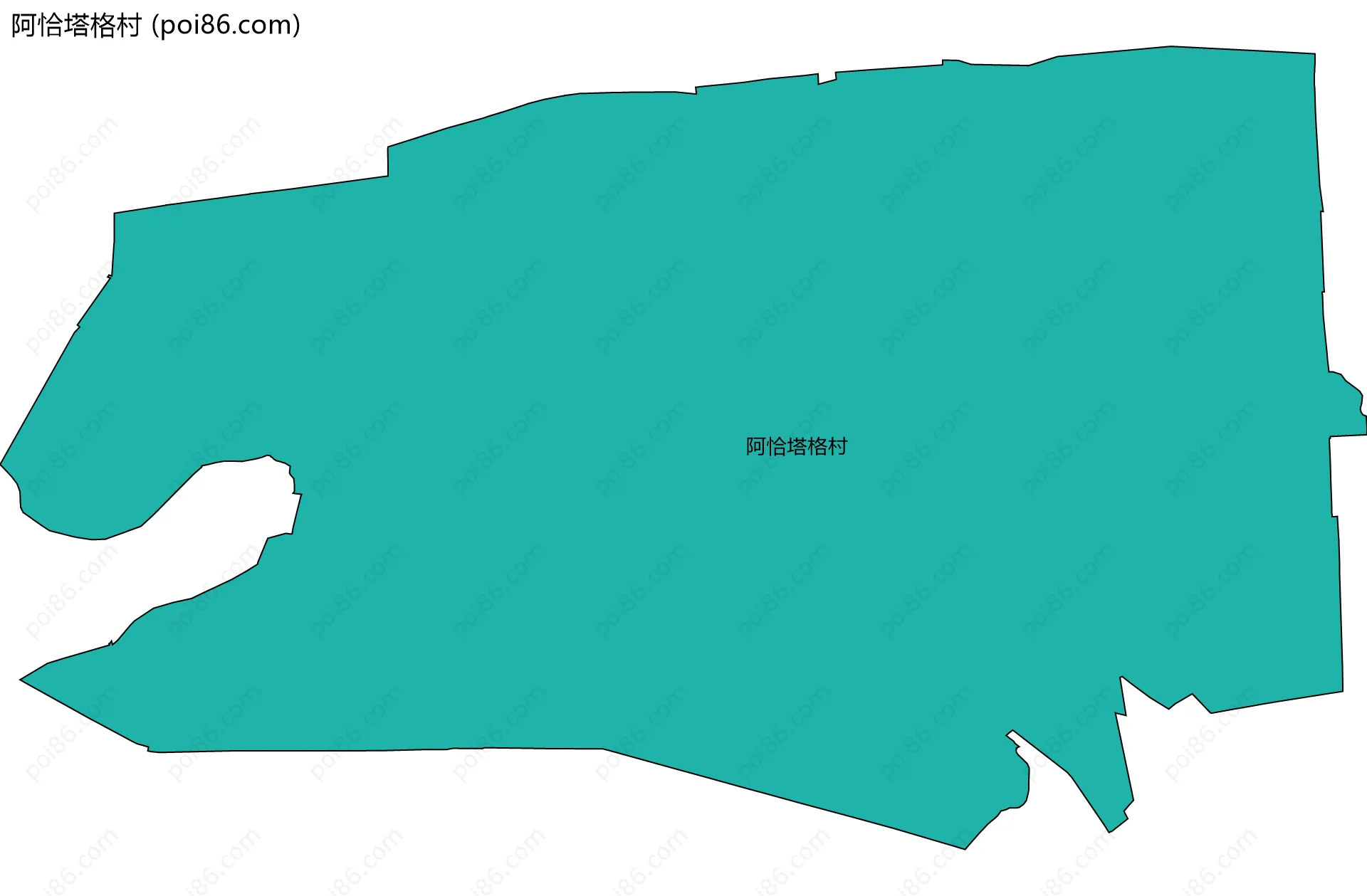 阿恰塔格村边界地图