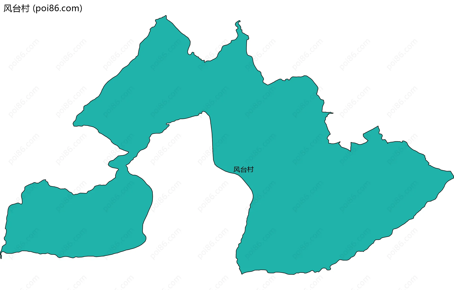 风台村边界地图
