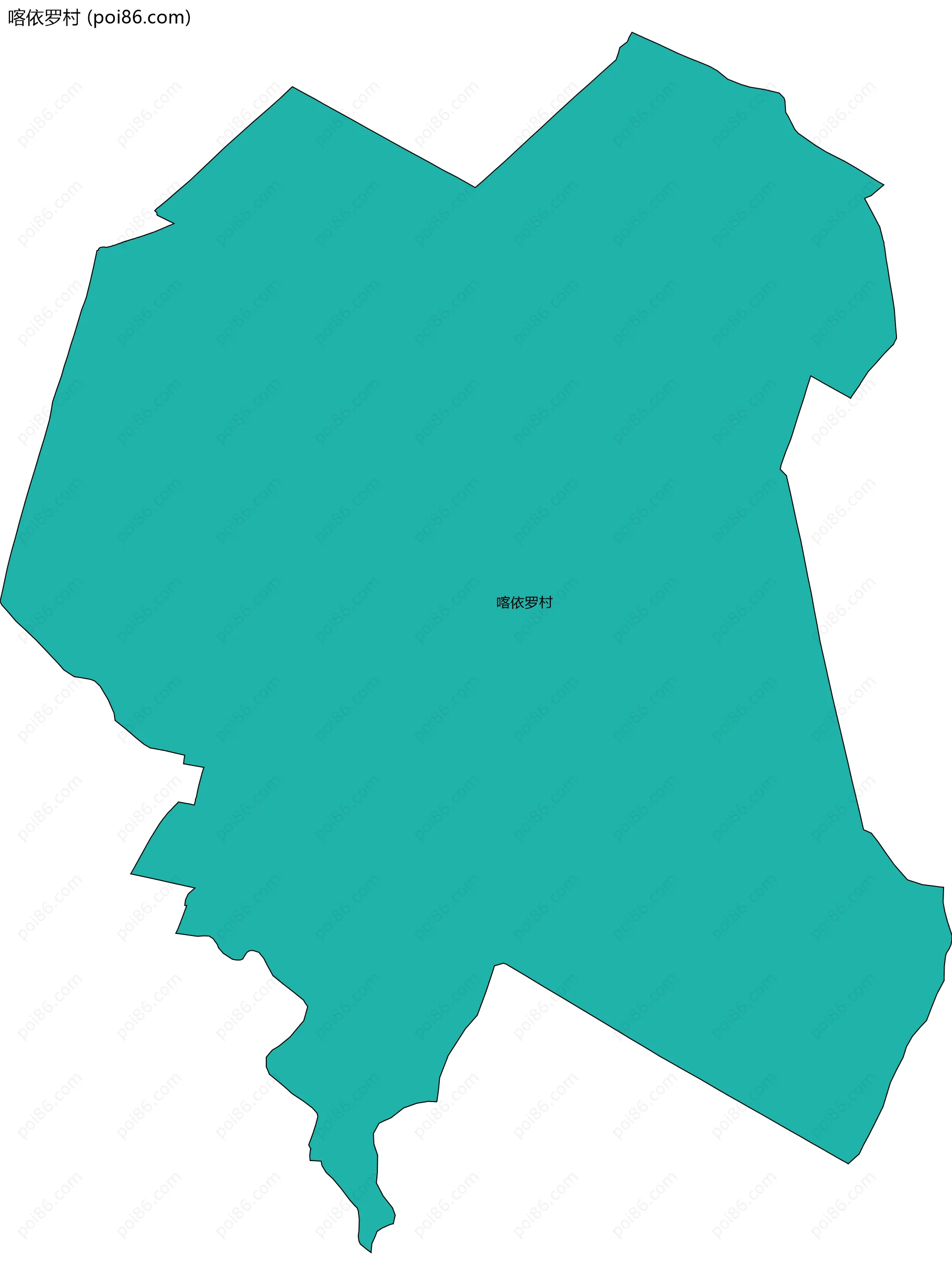 喀依罗村边界地图