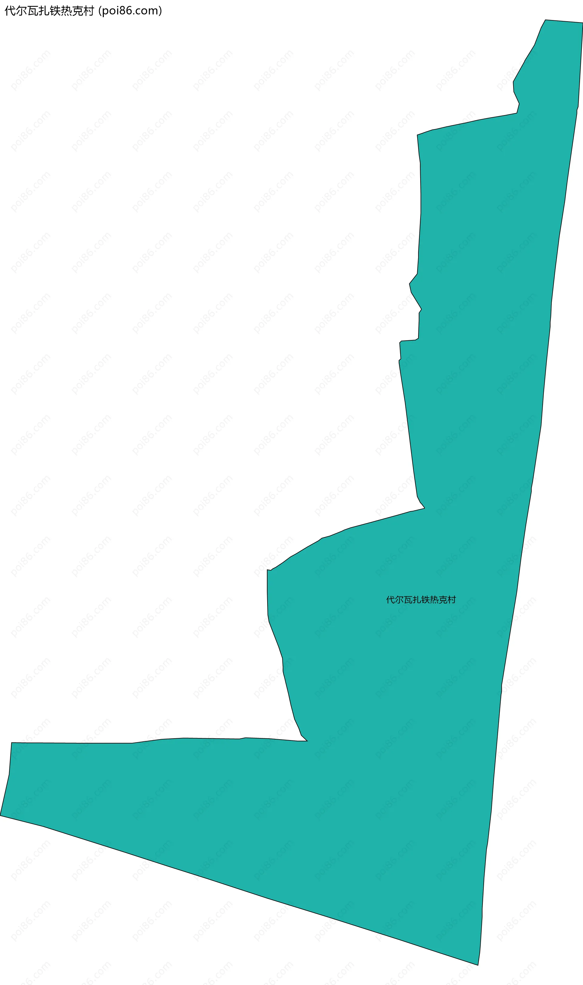 代尔瓦扎铁热克村边界地图