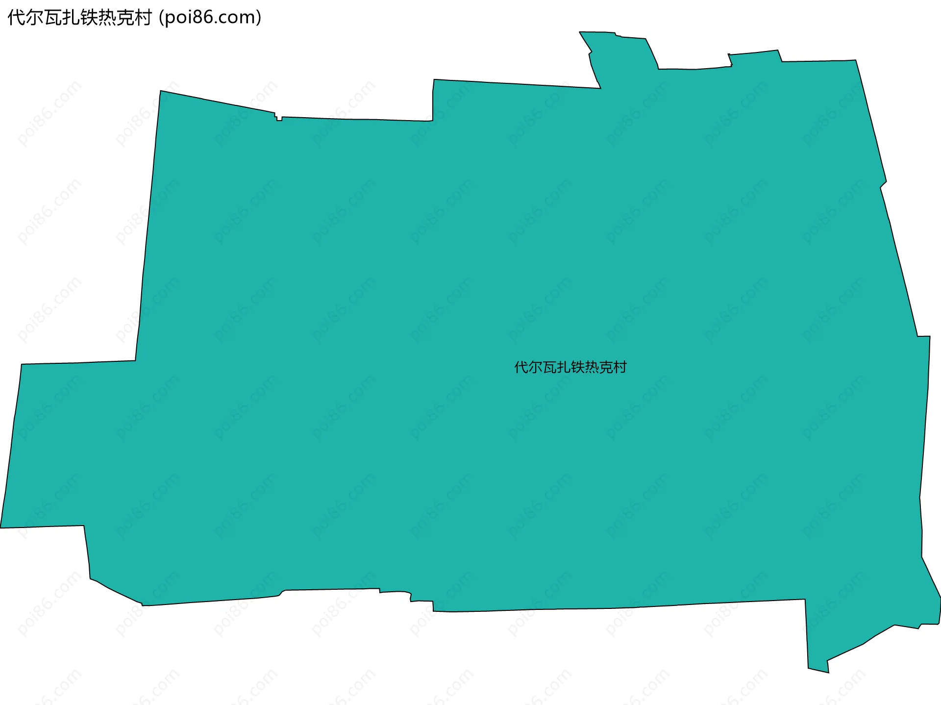 代尔瓦扎铁热克村边界地图