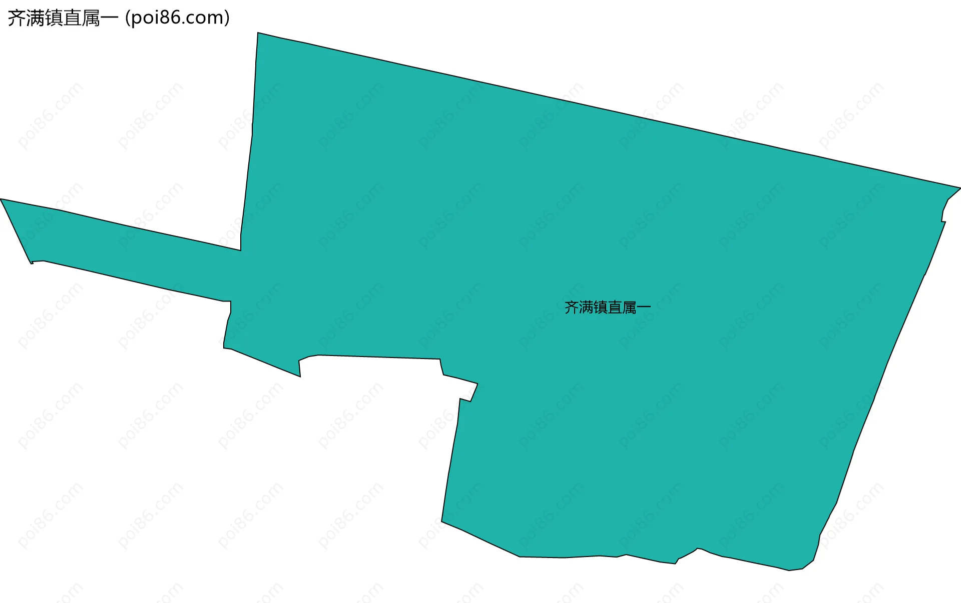 齐满镇直属一边界地图