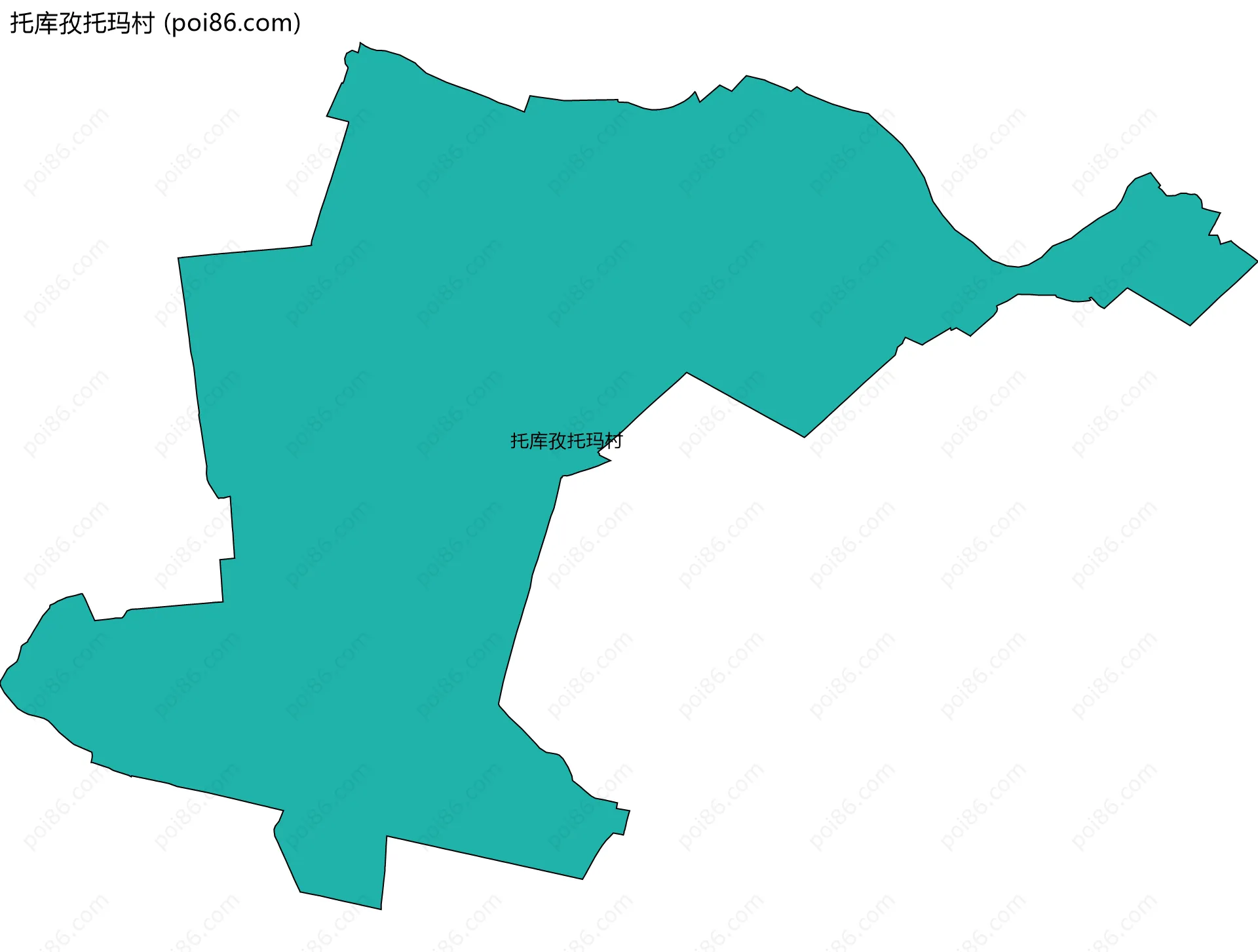 托库孜托玛村边界地图