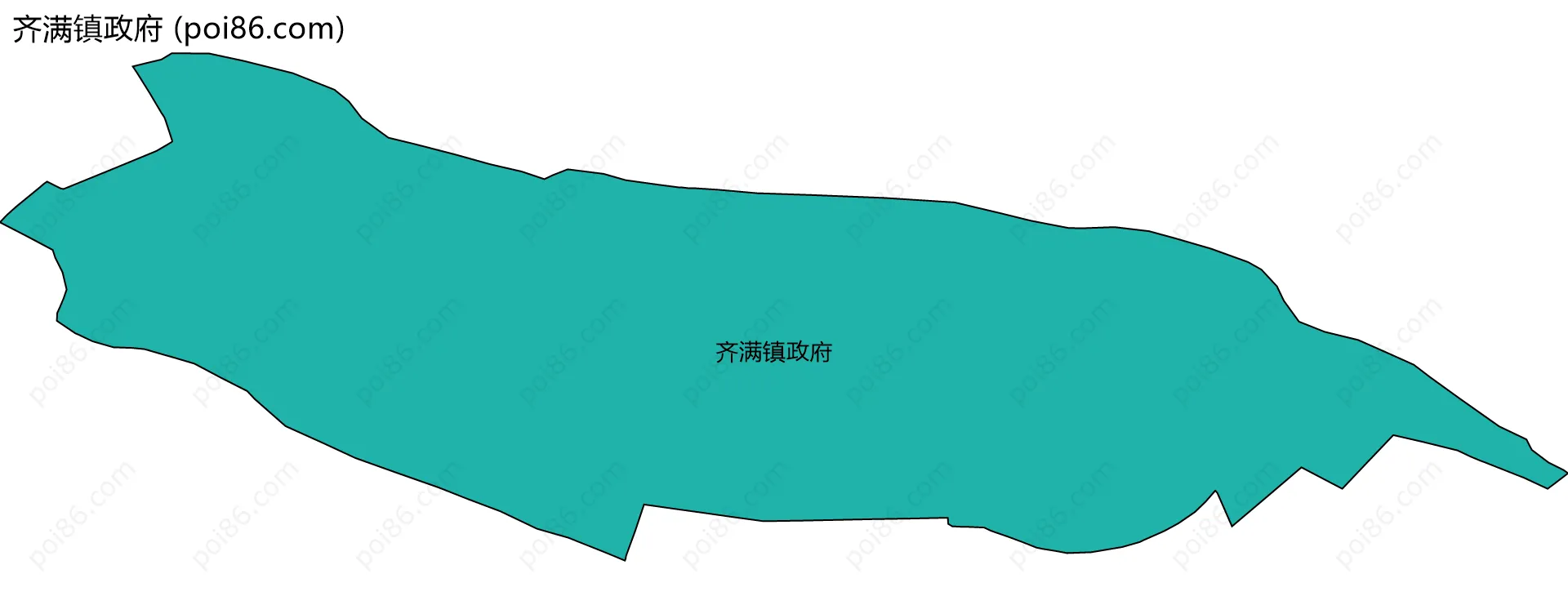 齐满镇政府边界地图