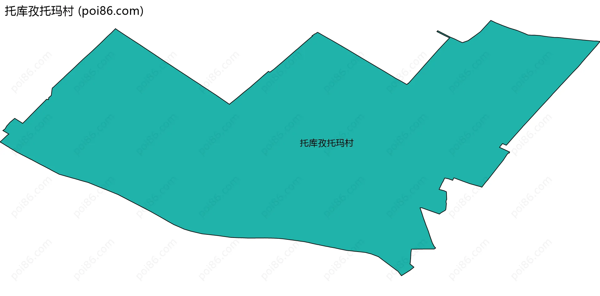 托库孜托玛村边界地图