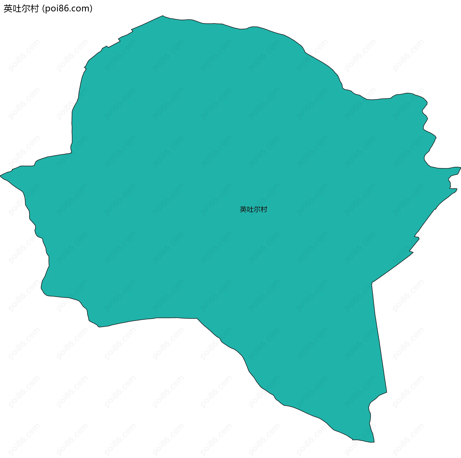 英吐尔村边界地图