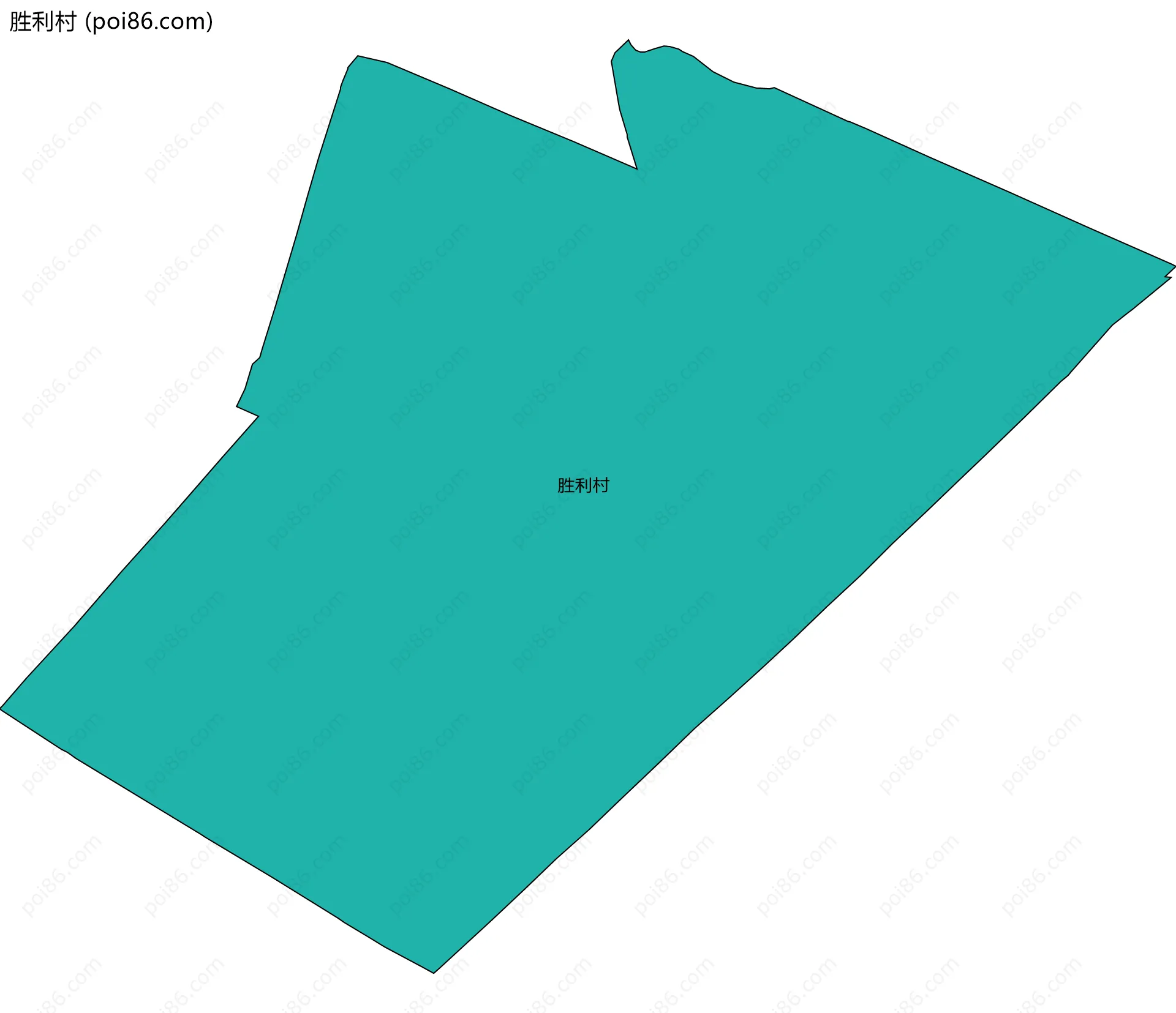 胜利村边界地图