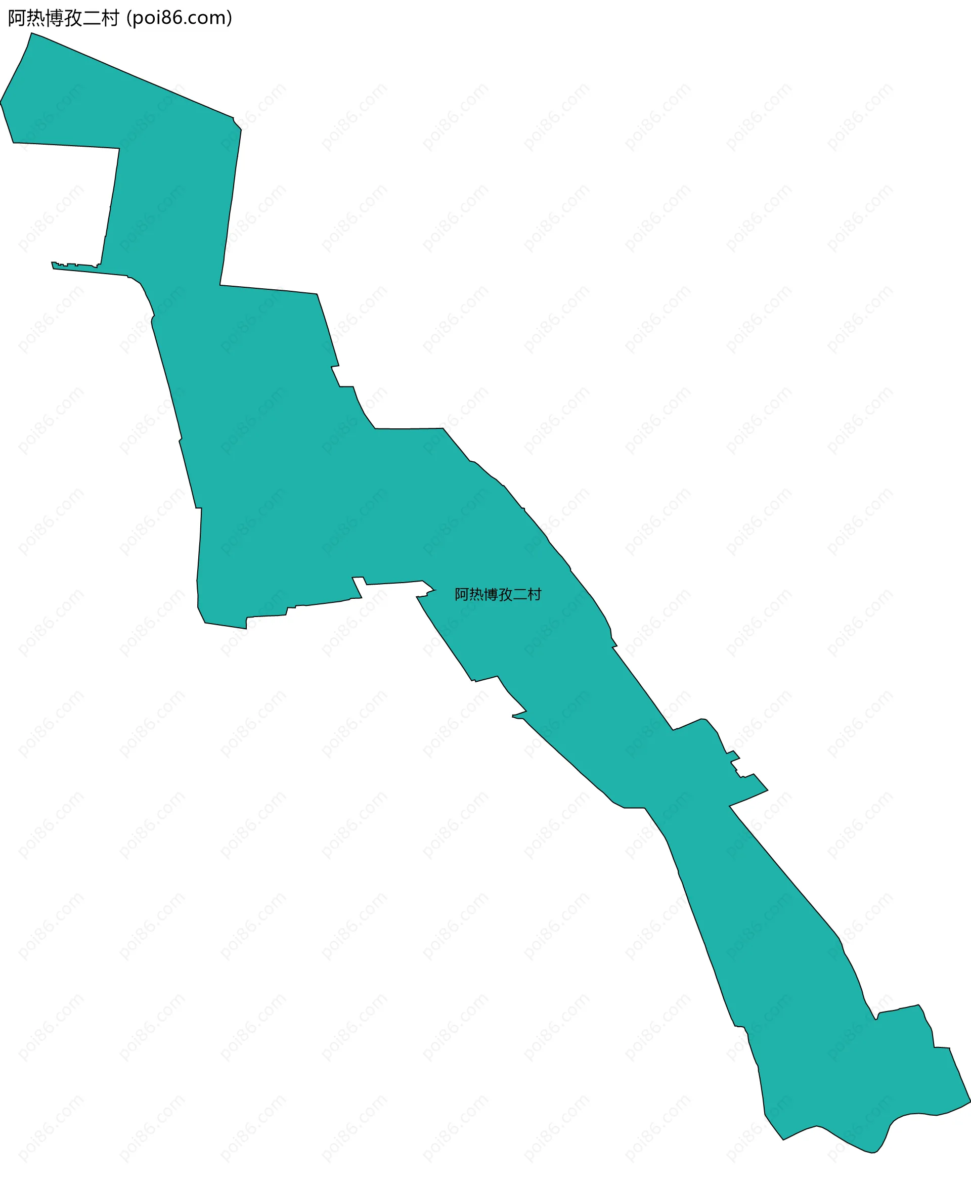 阿热博孜二村边界地图