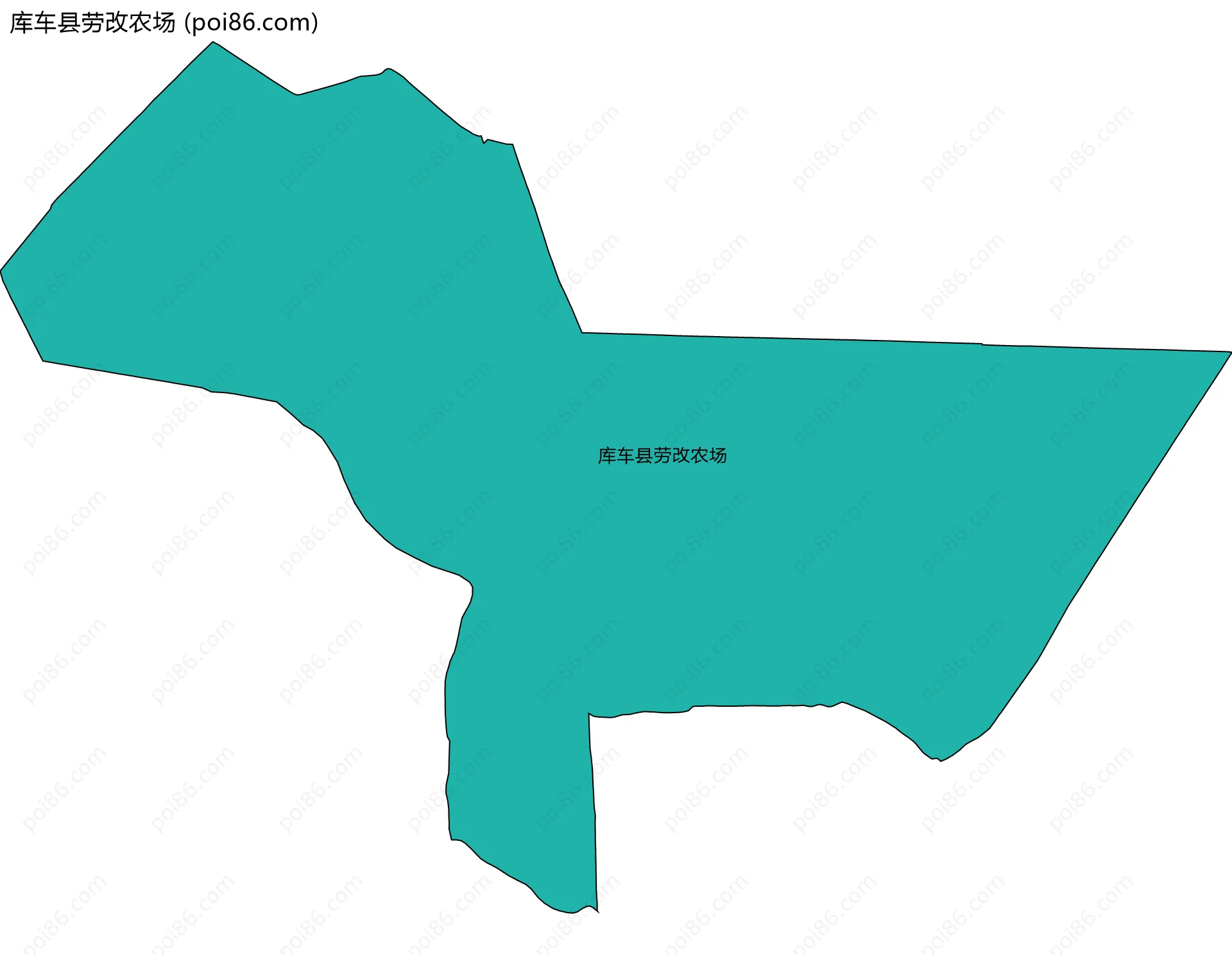库车县劳改农场边界地图