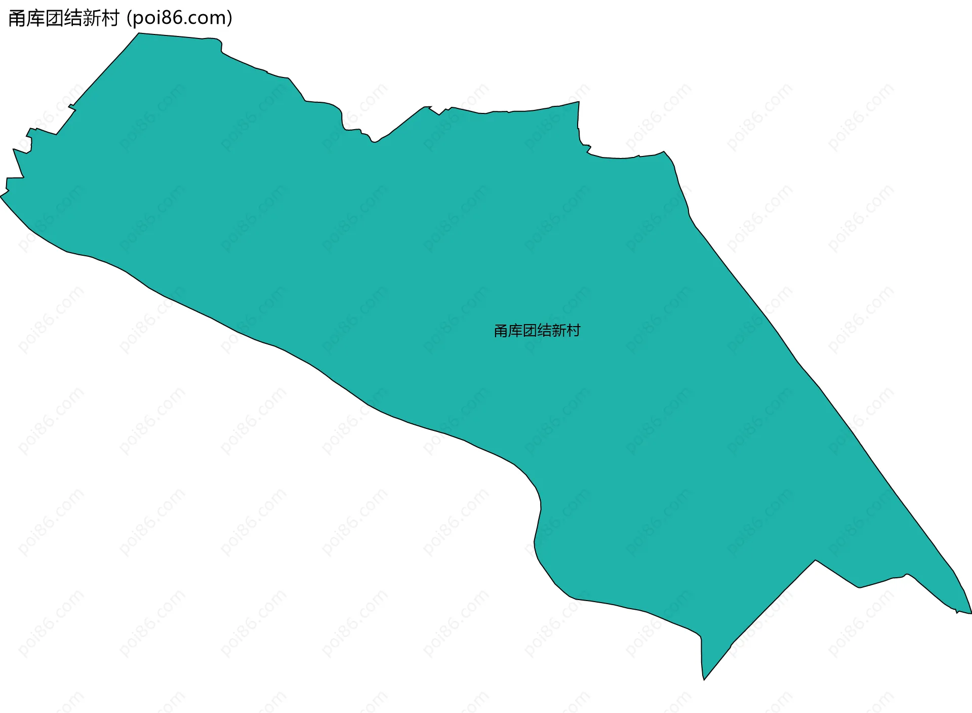 甬库团结新村边界地图