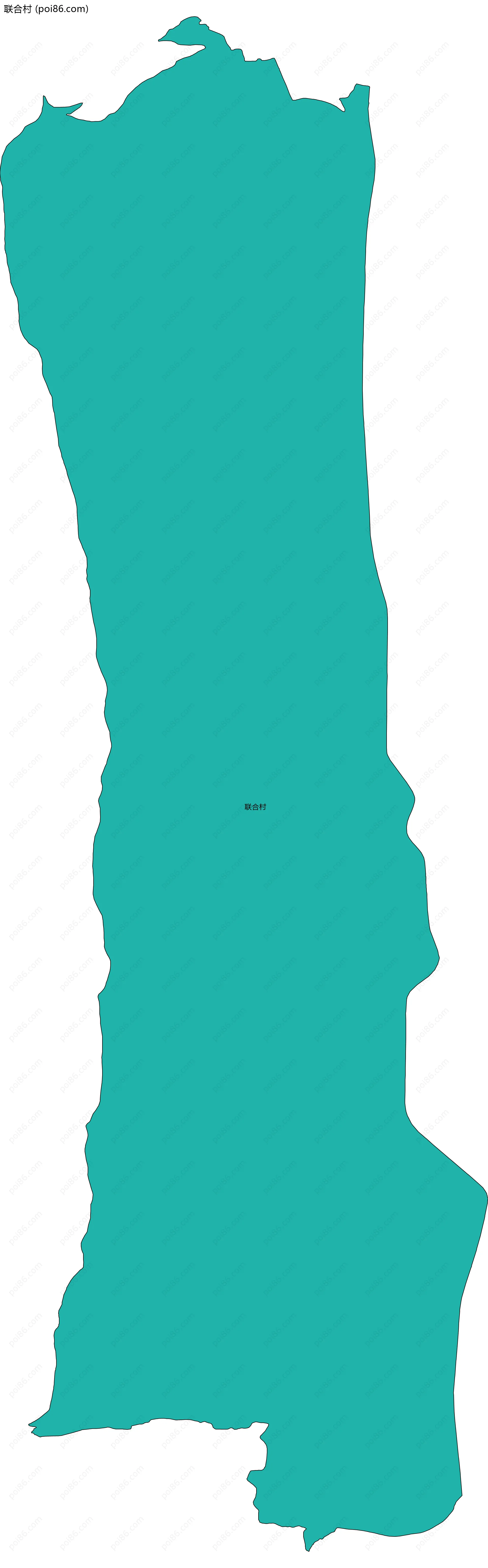 联合村边界地图