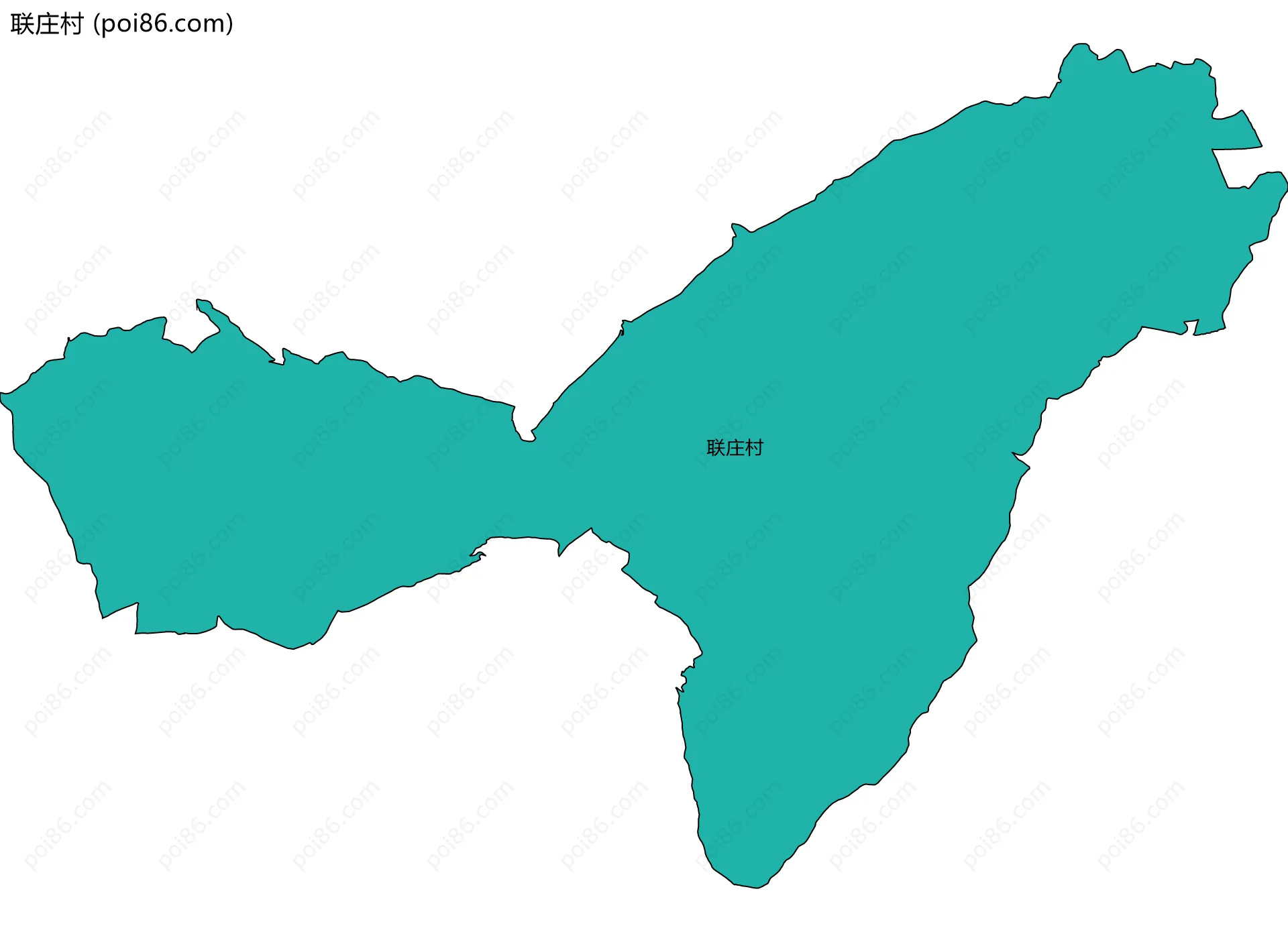 联庄村边界地图