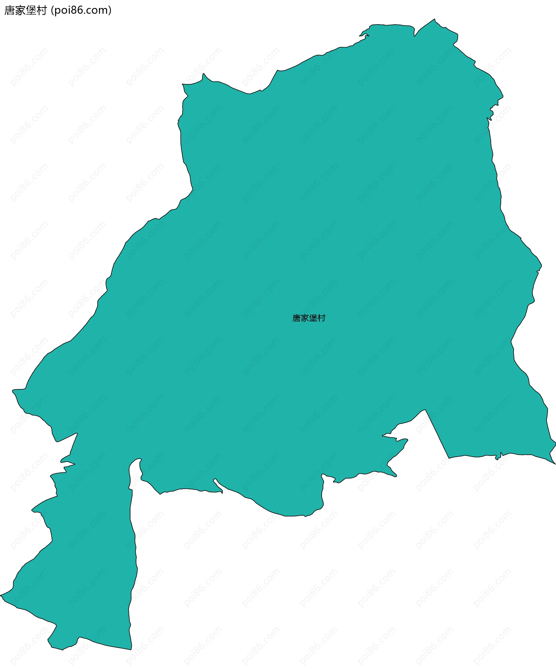 唐家堡村边界地图