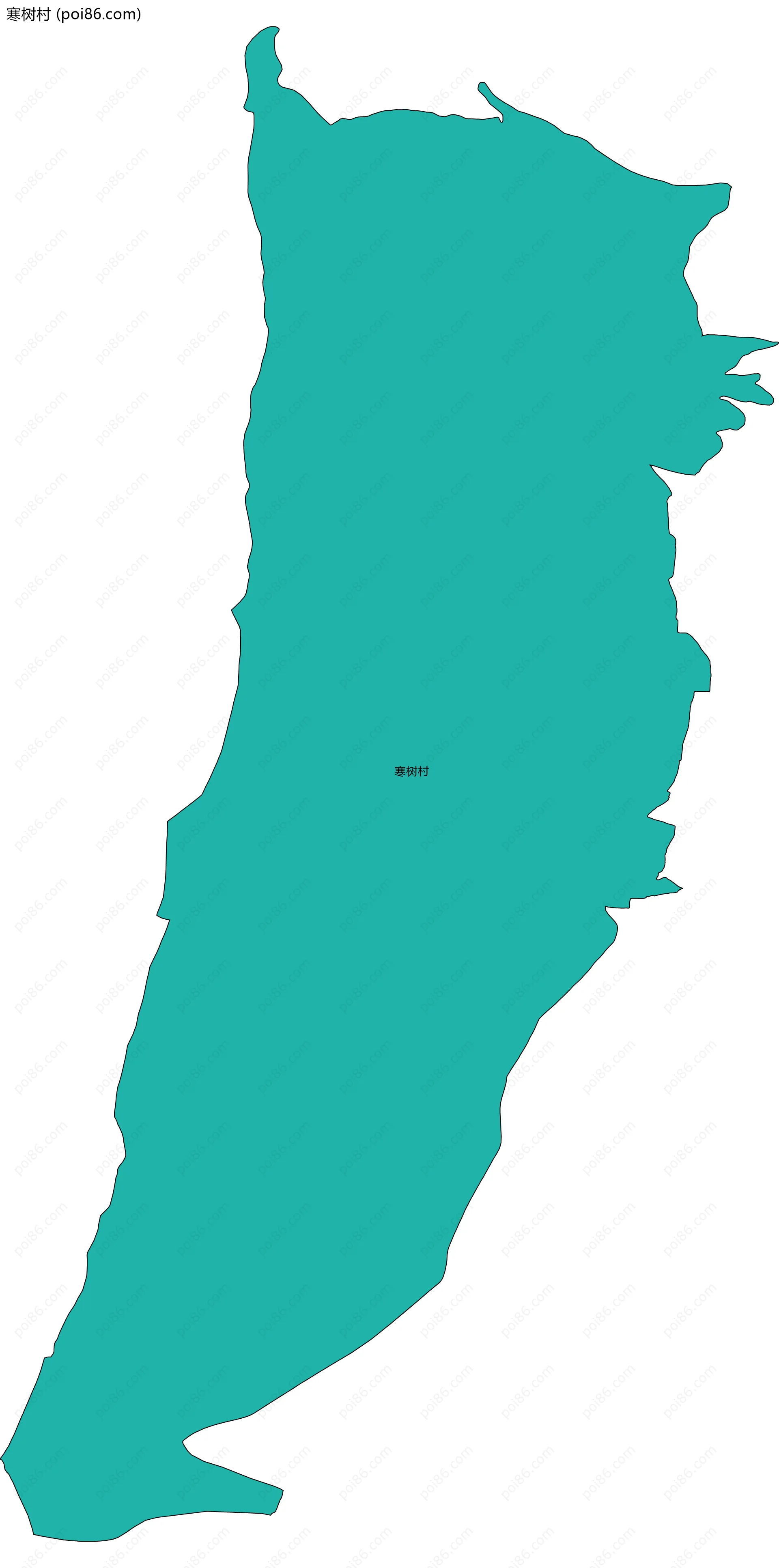 寒树村边界地图