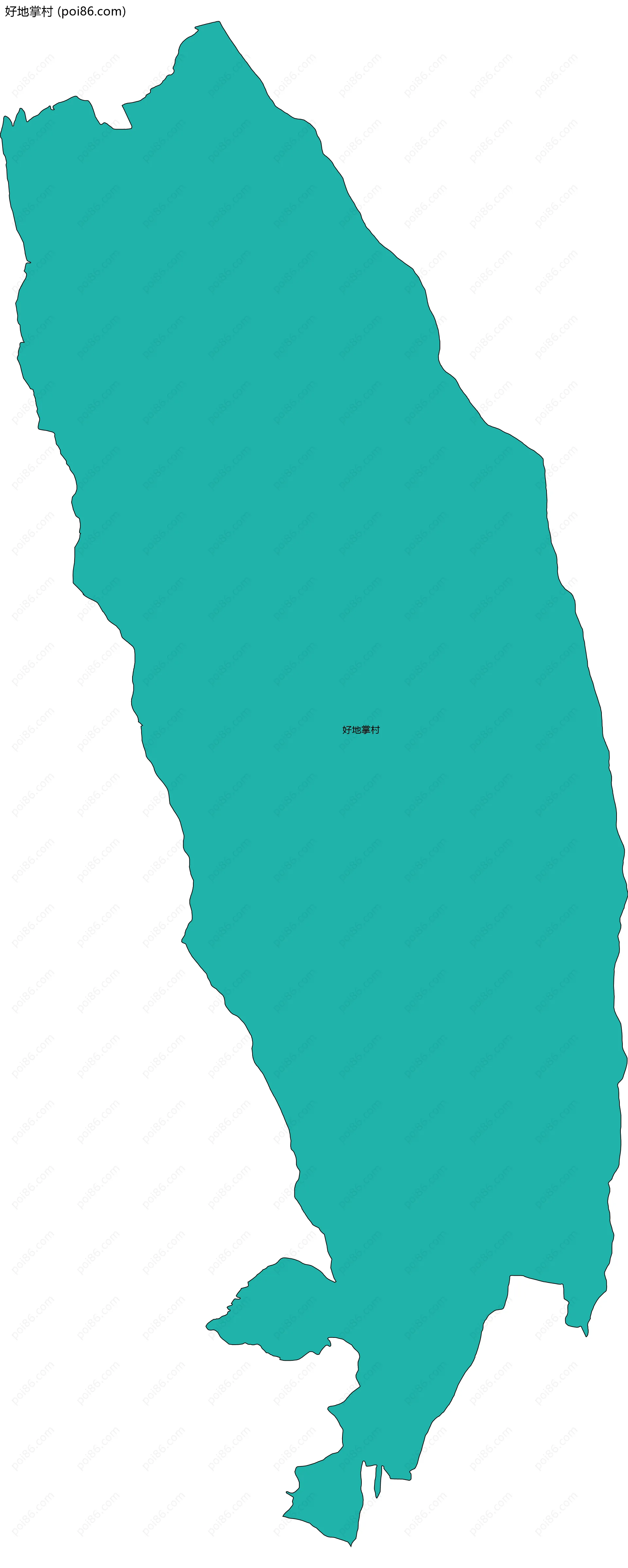 好地掌村边界地图