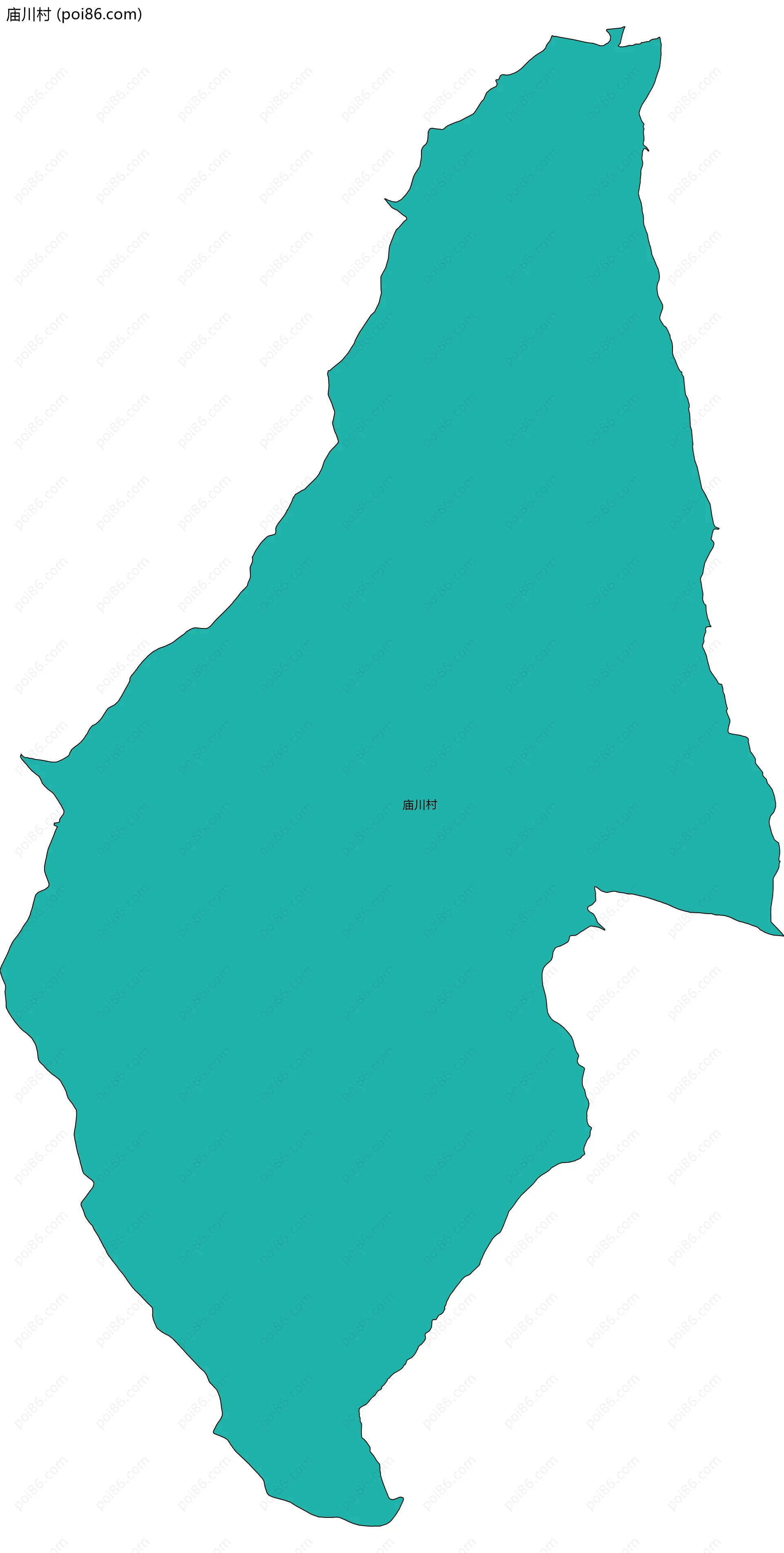 庙川村边界地图