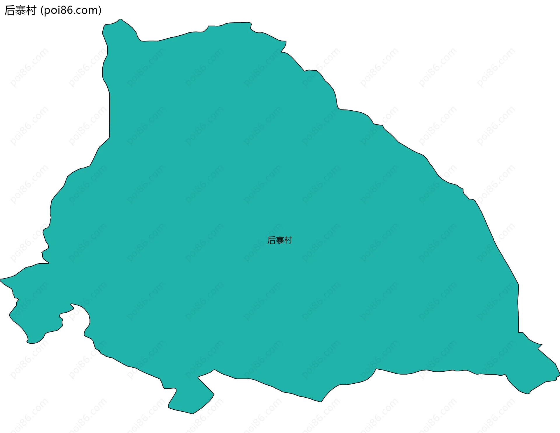 后寨村边界地图
