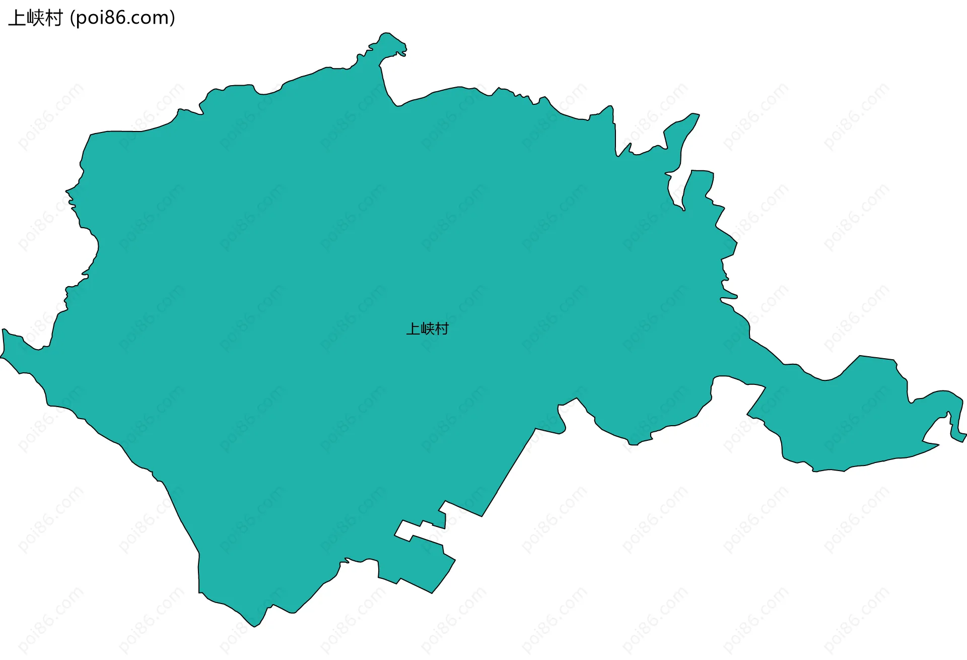 上峡村边界地图