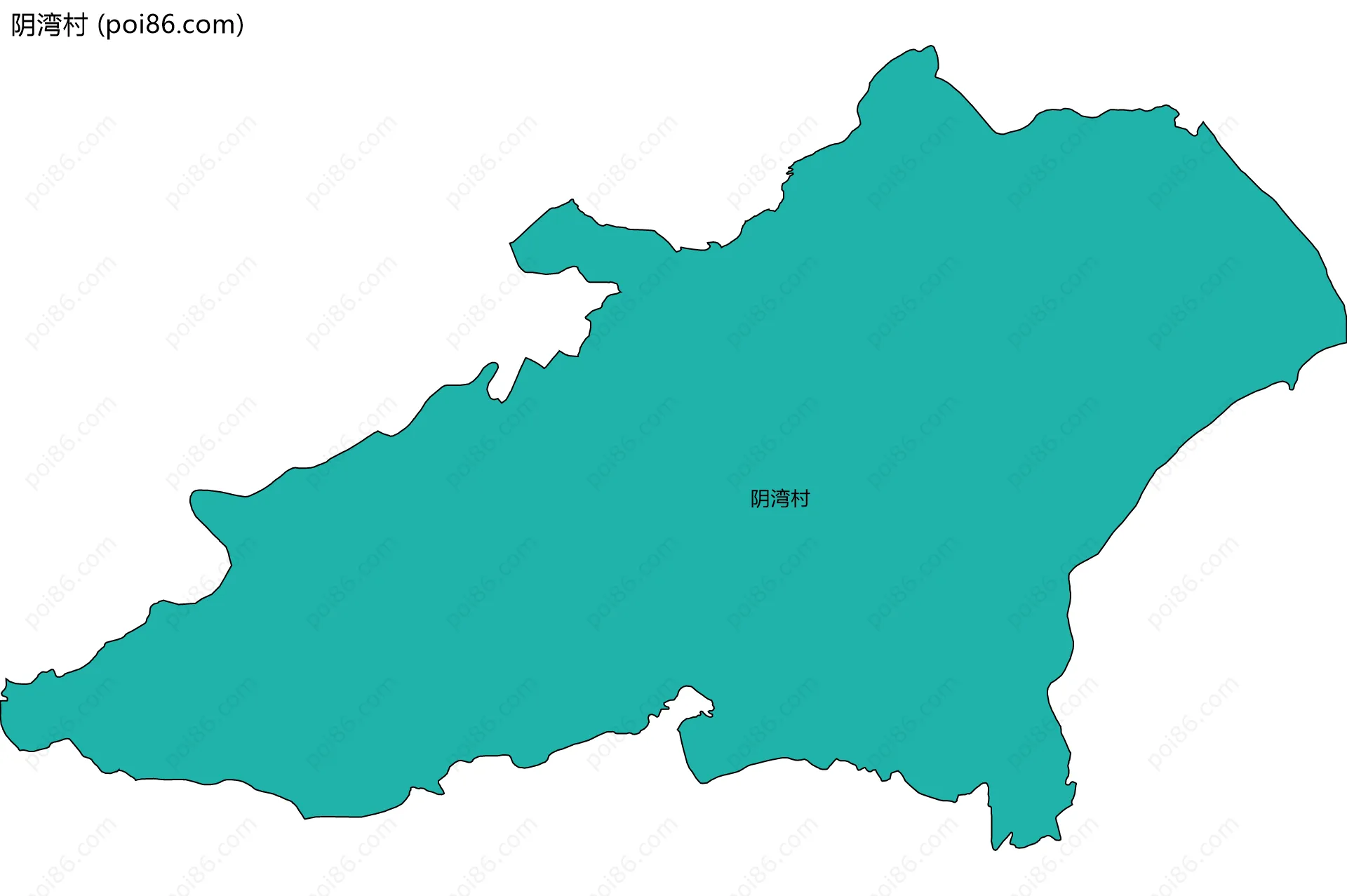 阴湾村边界地图