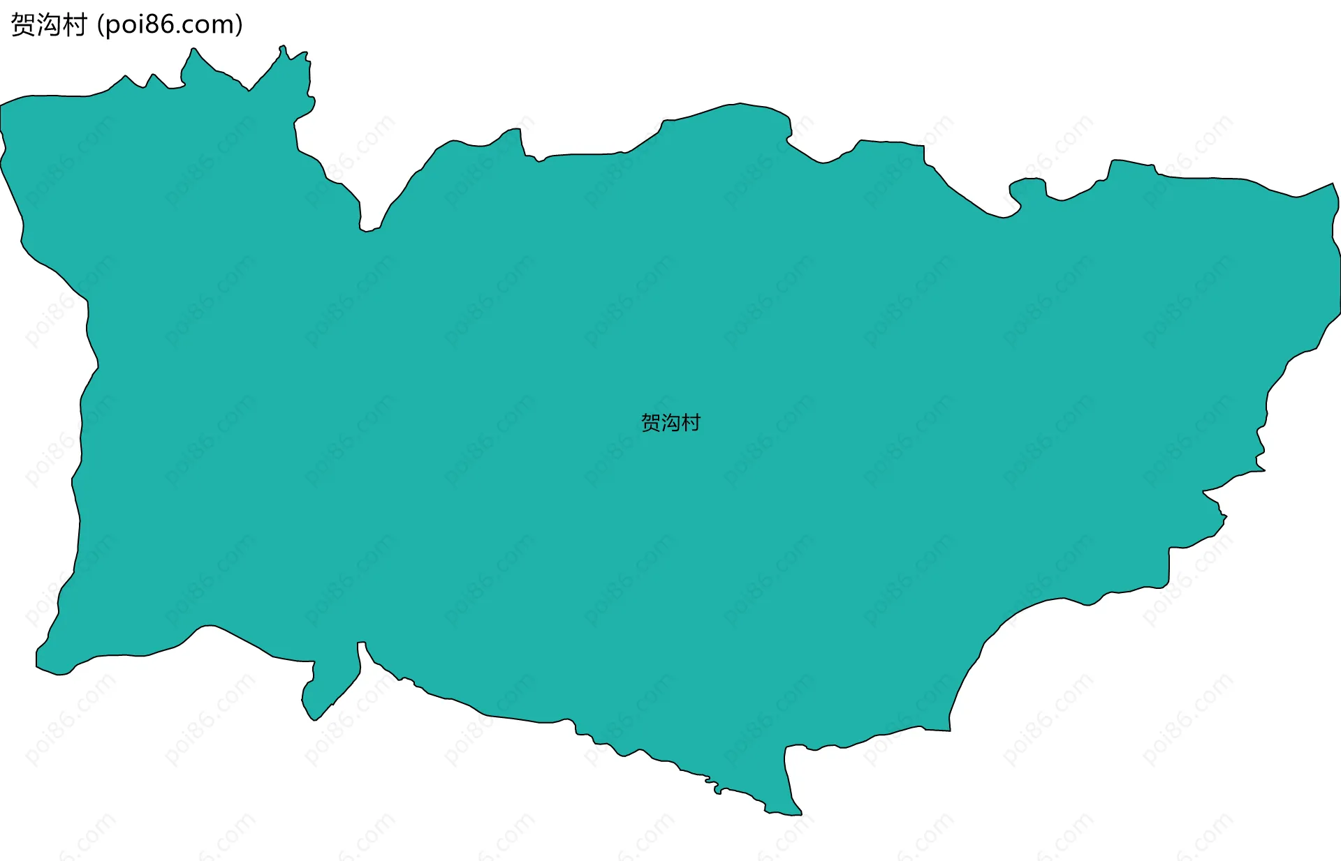 贺沟村边界地图