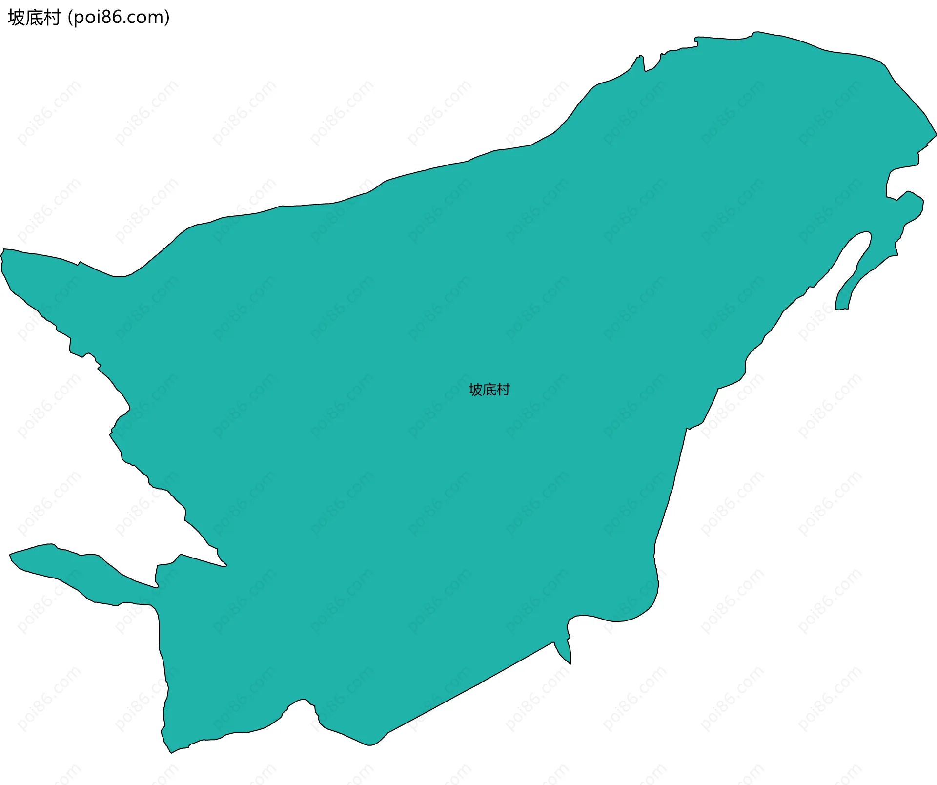 坡底村边界地图