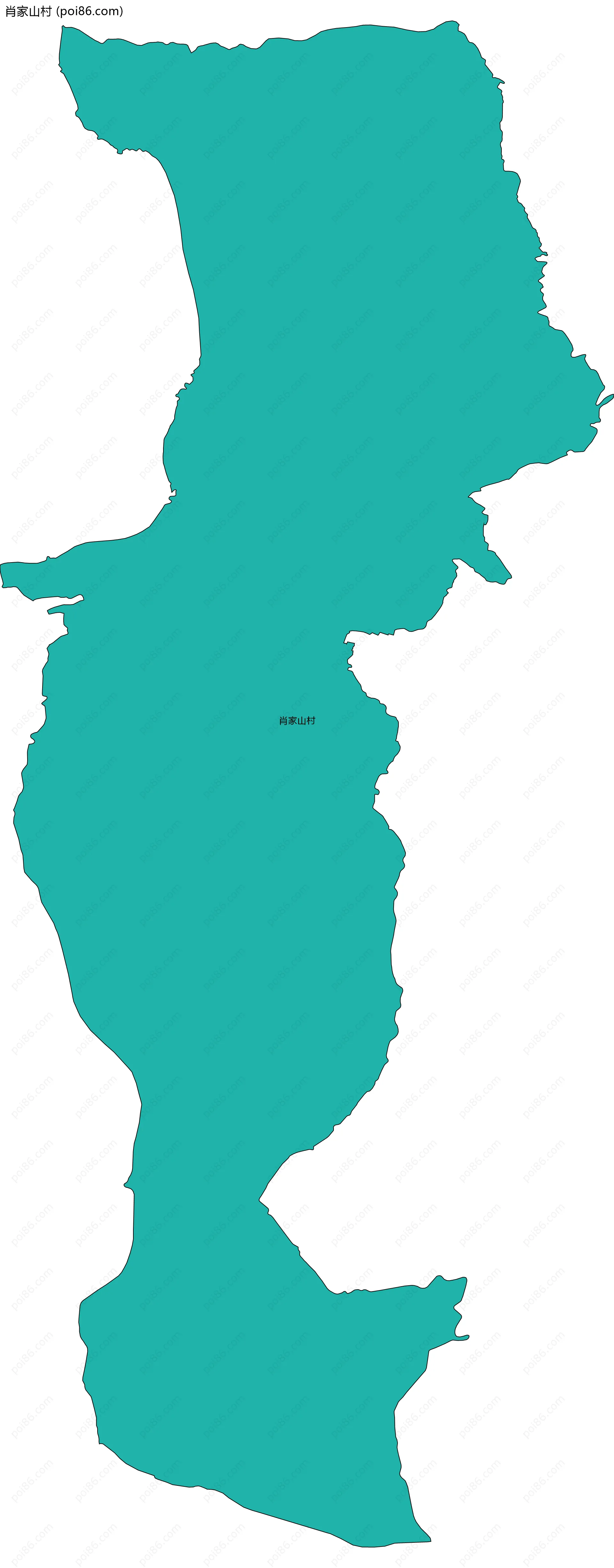 肖家山村边界地图