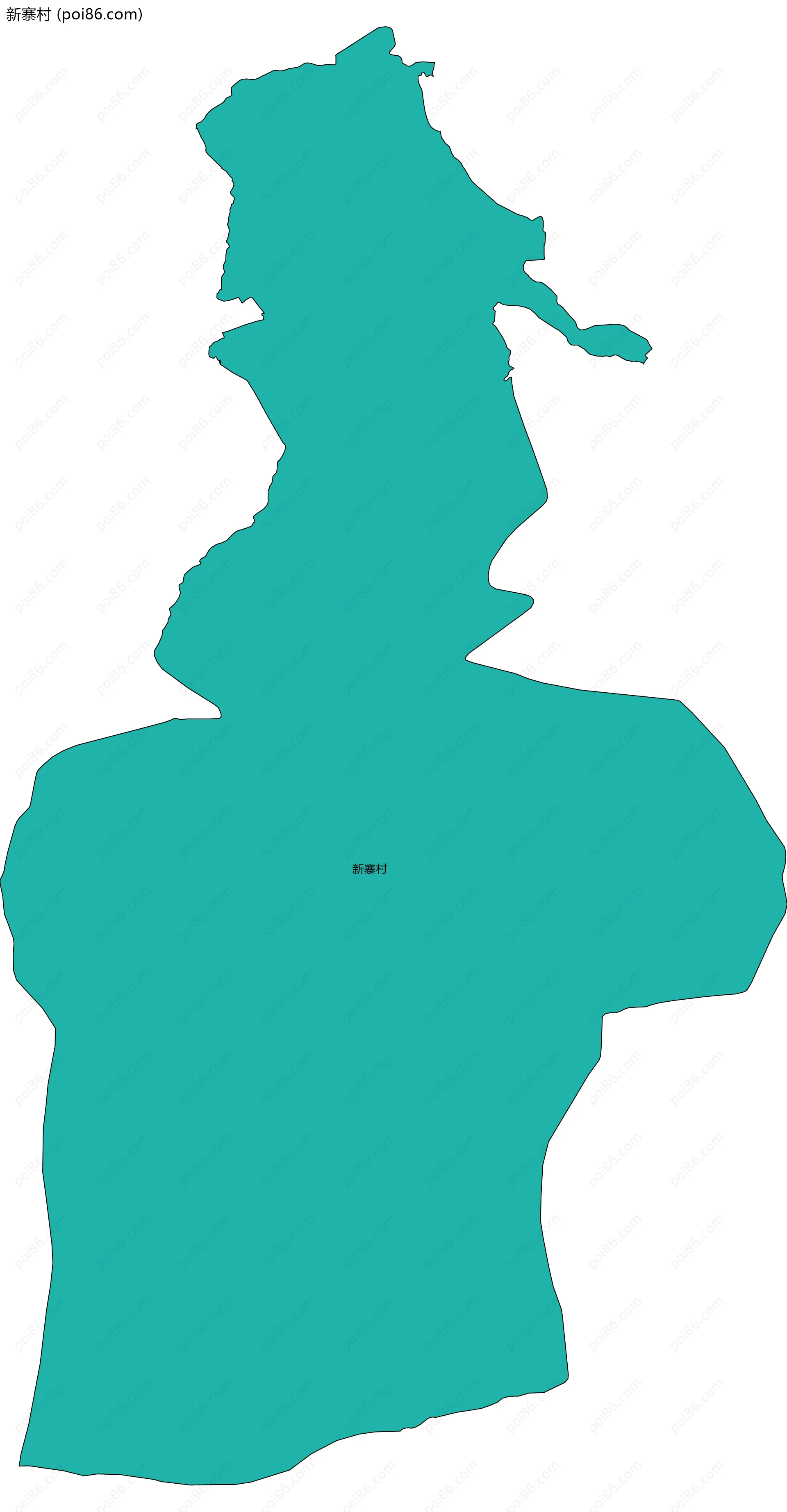 新寨村边界地图