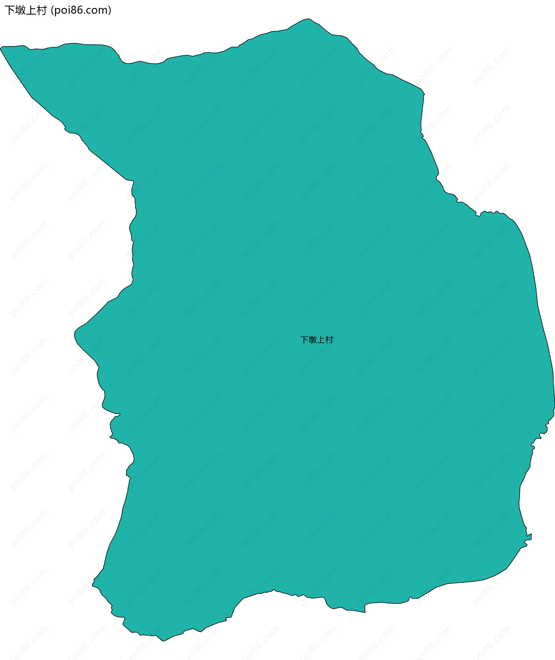 下墩上村边界地图