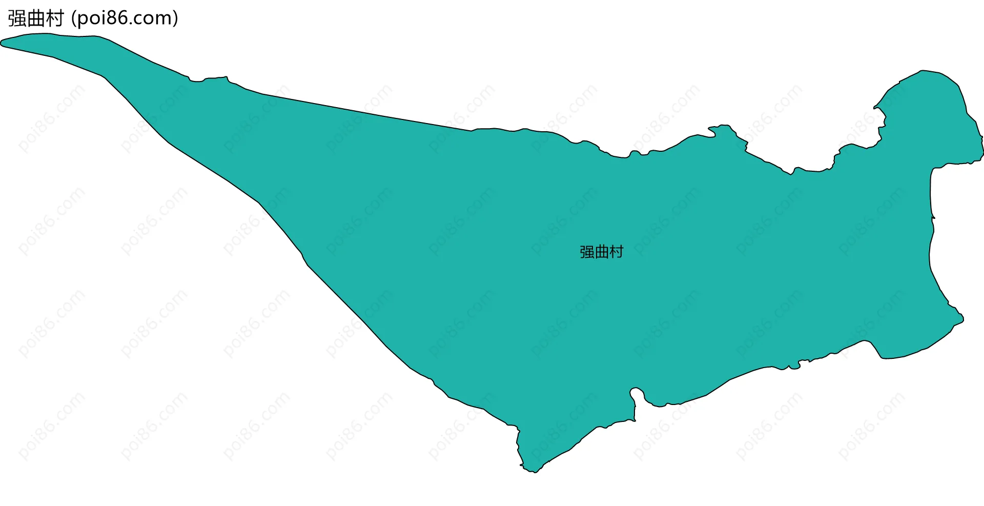 强曲村边界地图