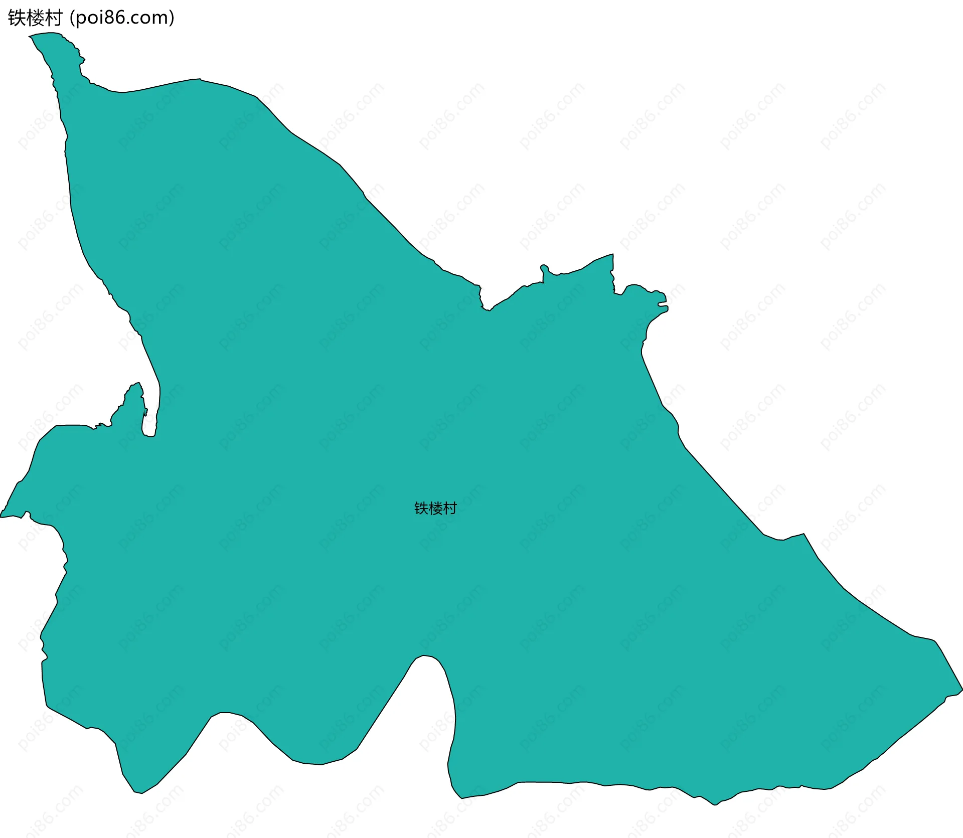 铁楼村边界地图
