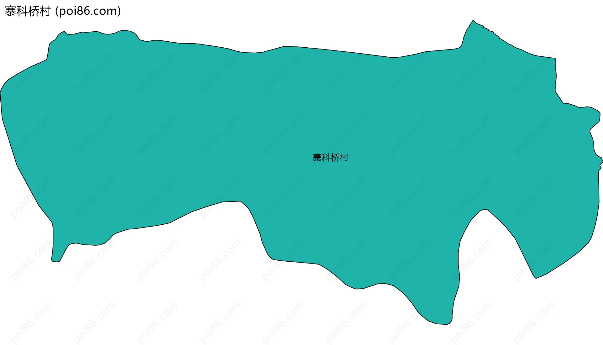 寨科桥村边界地图