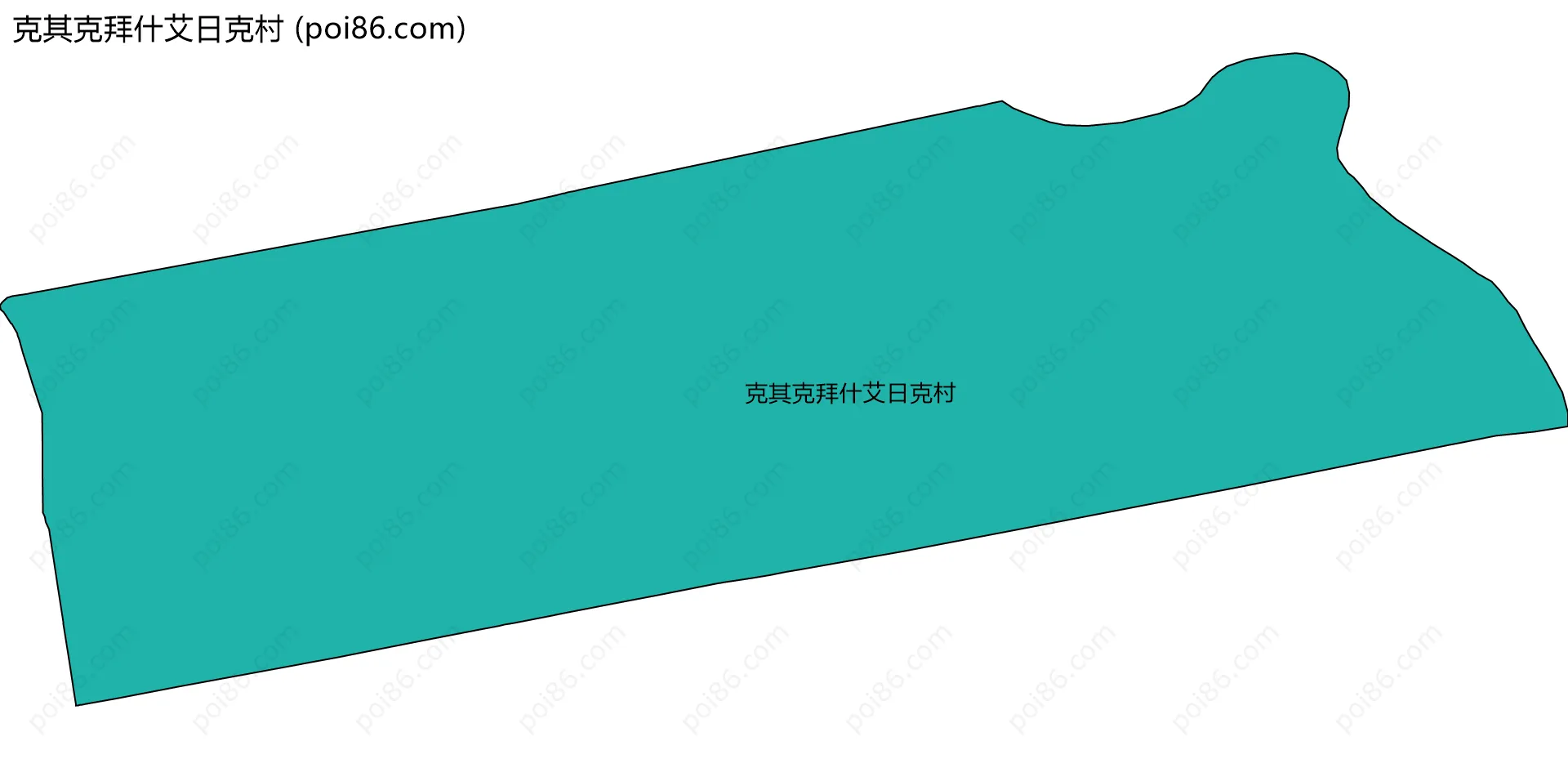 克其克拜什艾日克村边界地图
