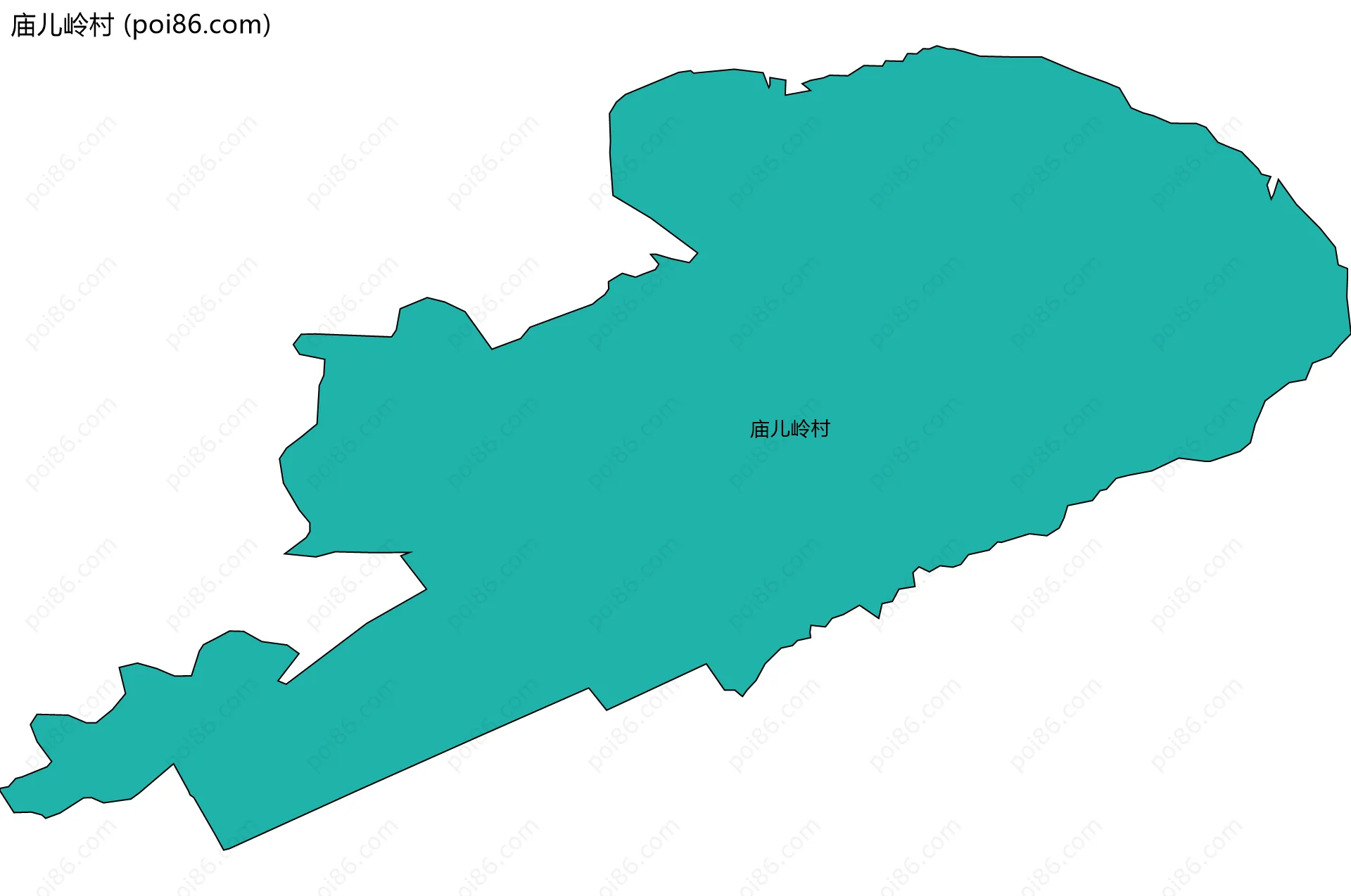 庙儿岭村边界地图