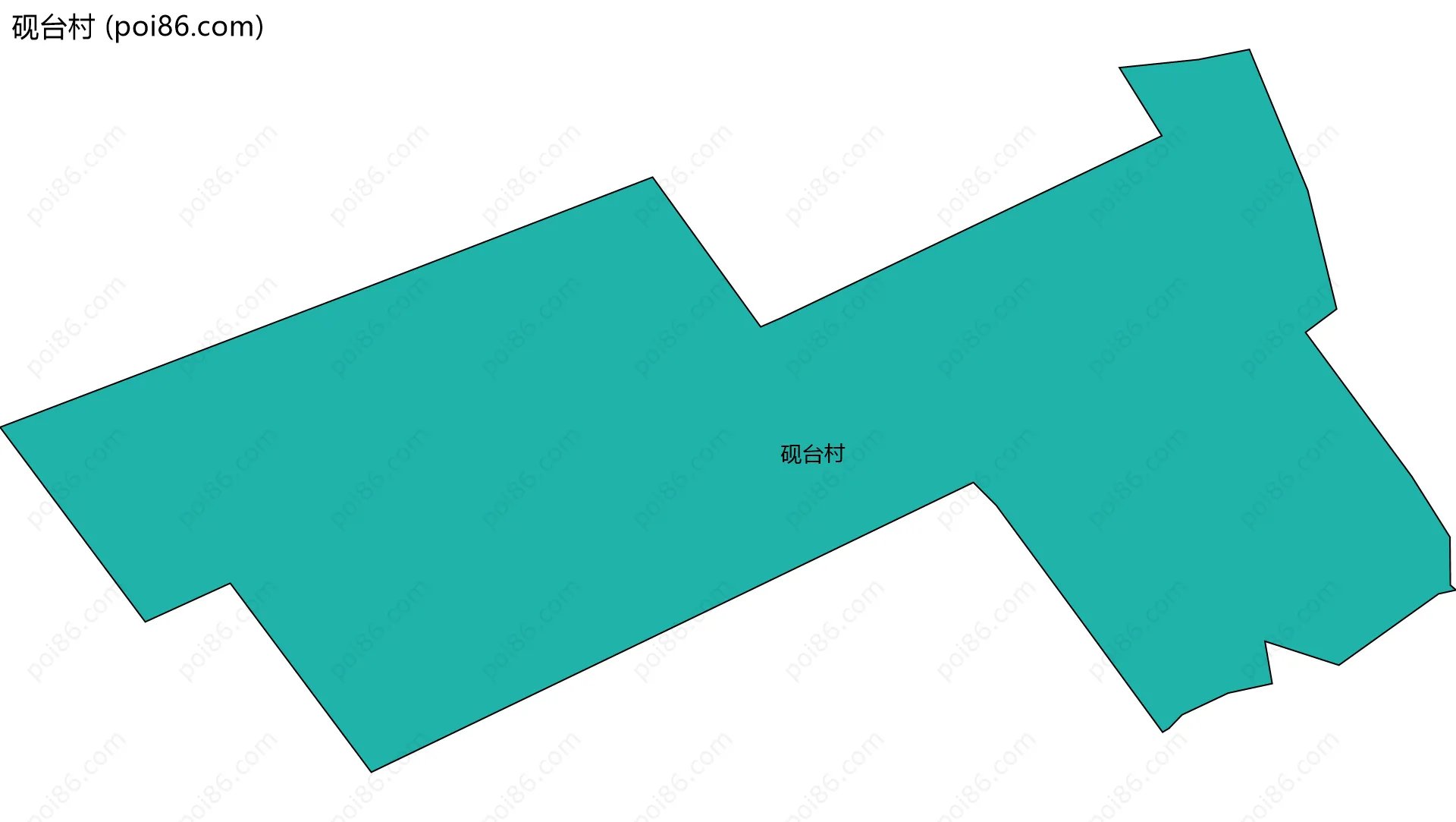 砚台村边界地图