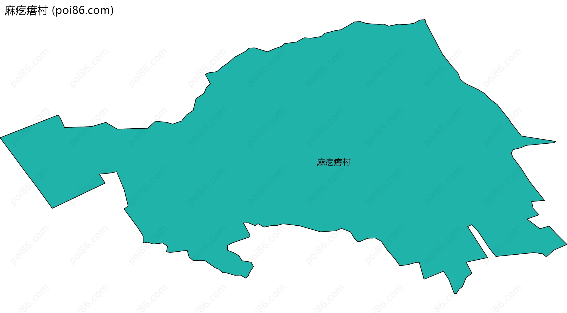 麻疙瘩村边界地图