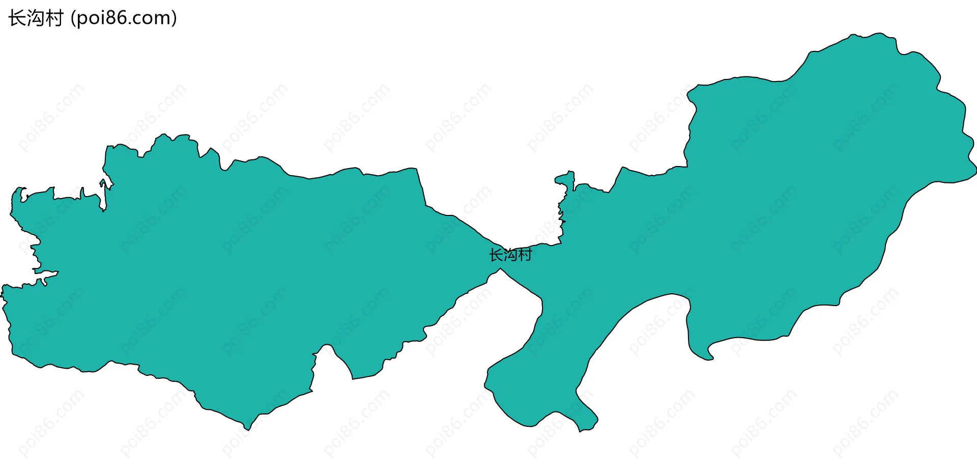 长沟村边界地图