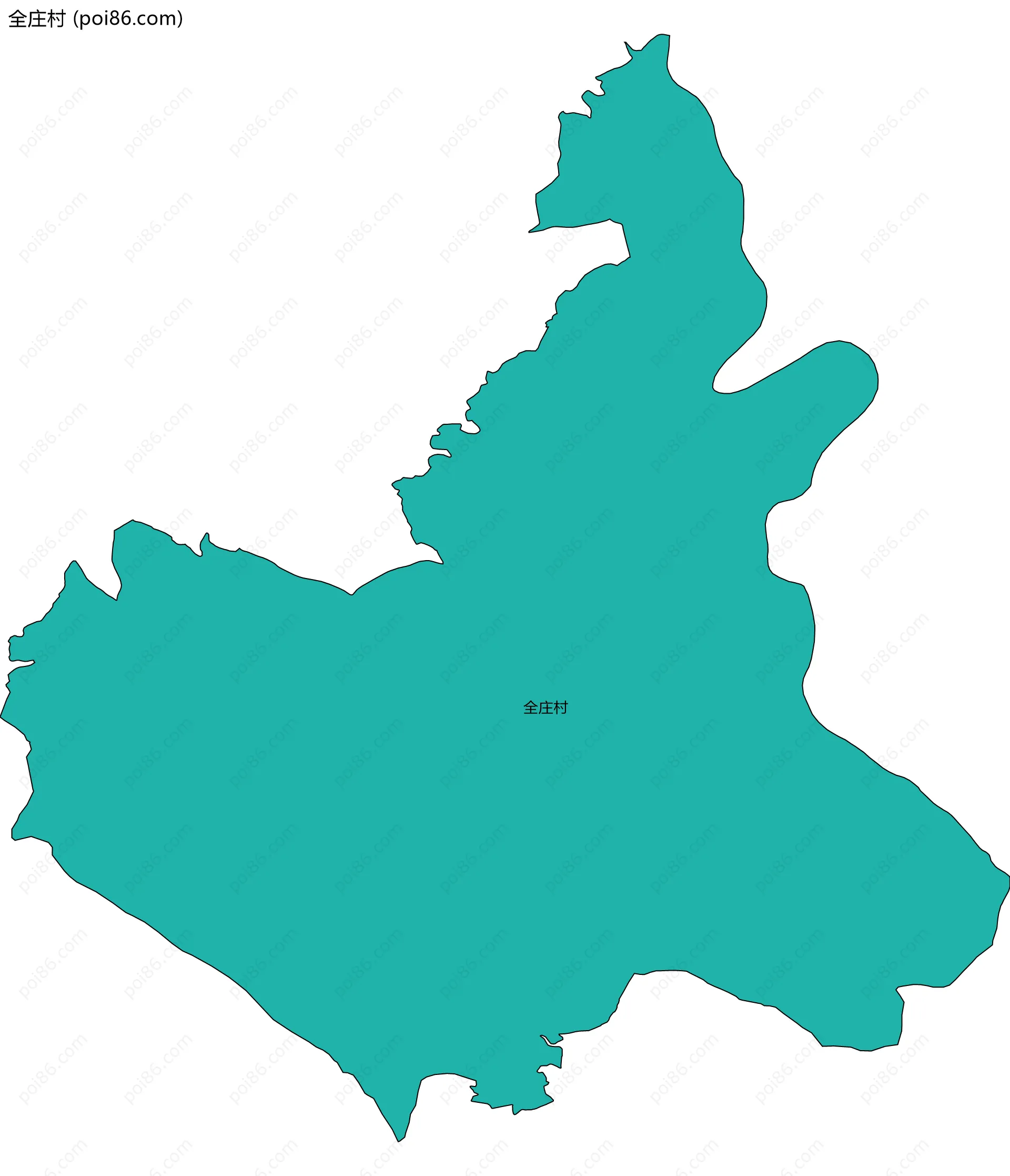 全庄村边界地图