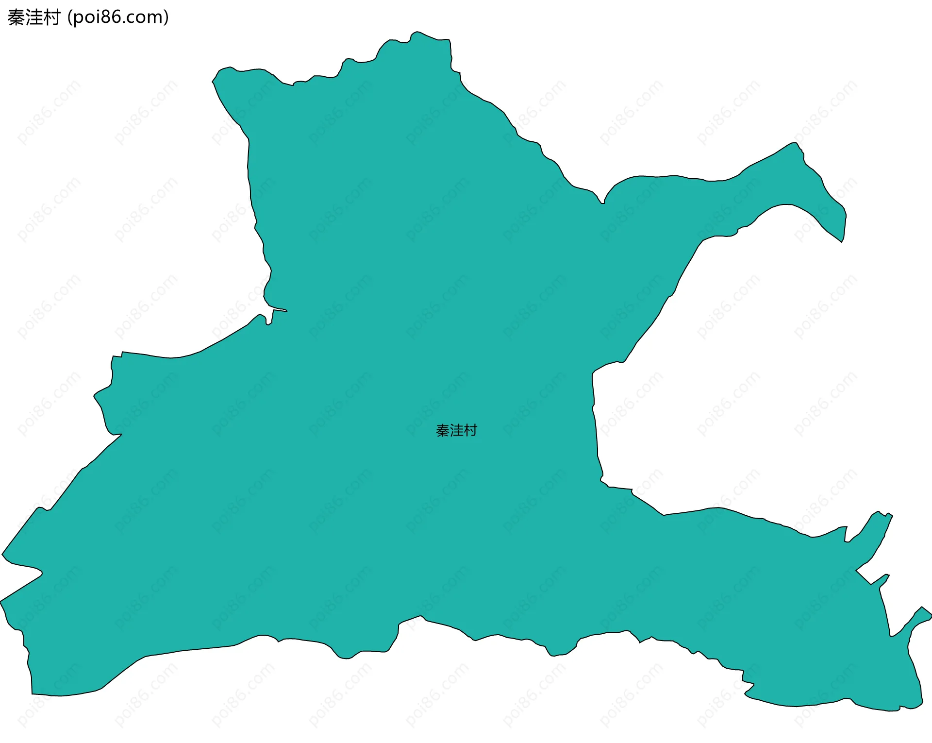 秦洼村边界地图