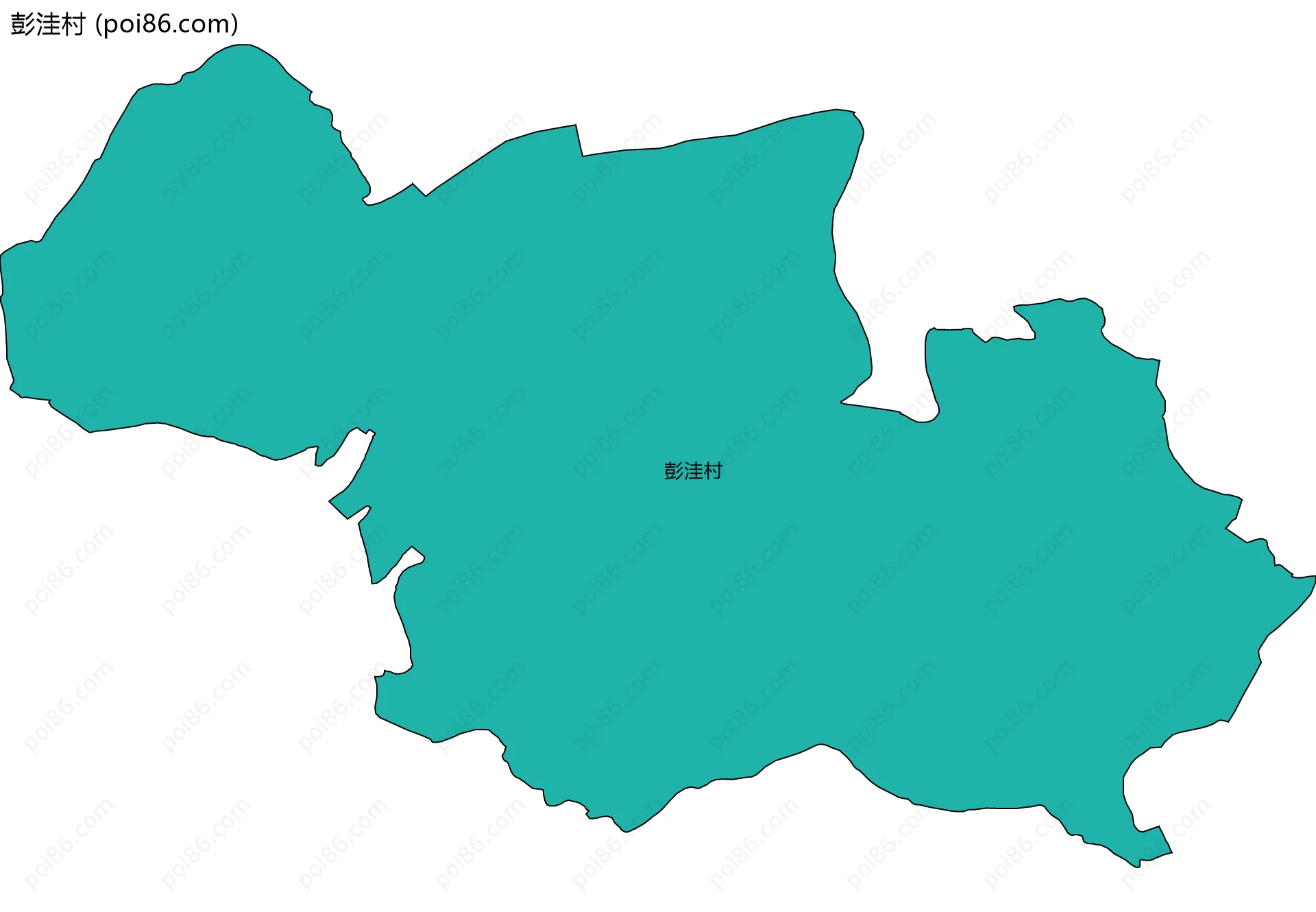 彭洼村边界地图