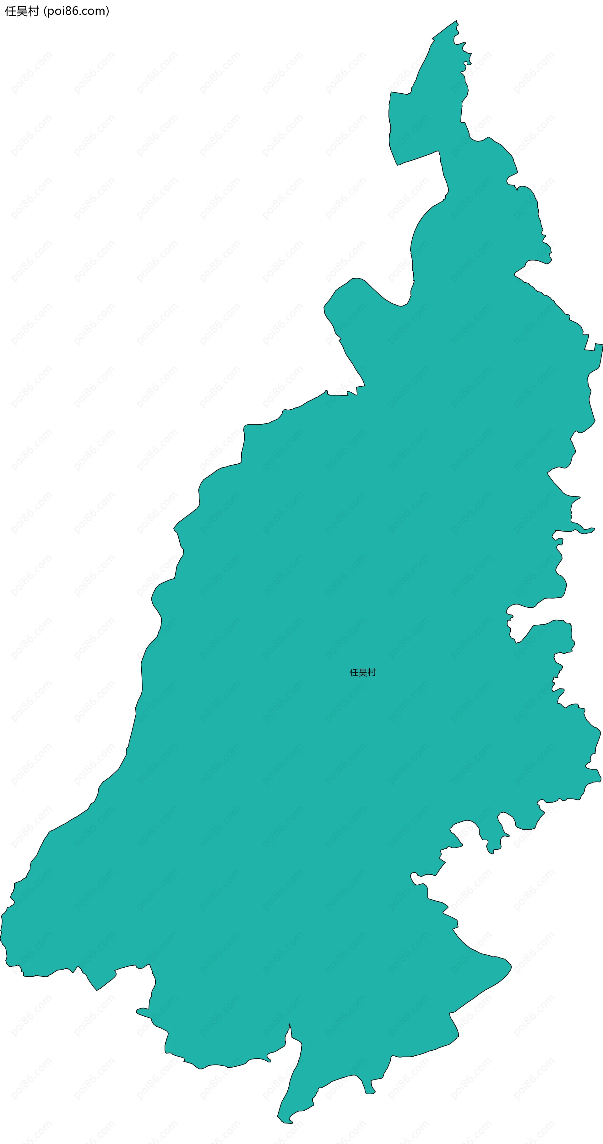 任吴村边界地图