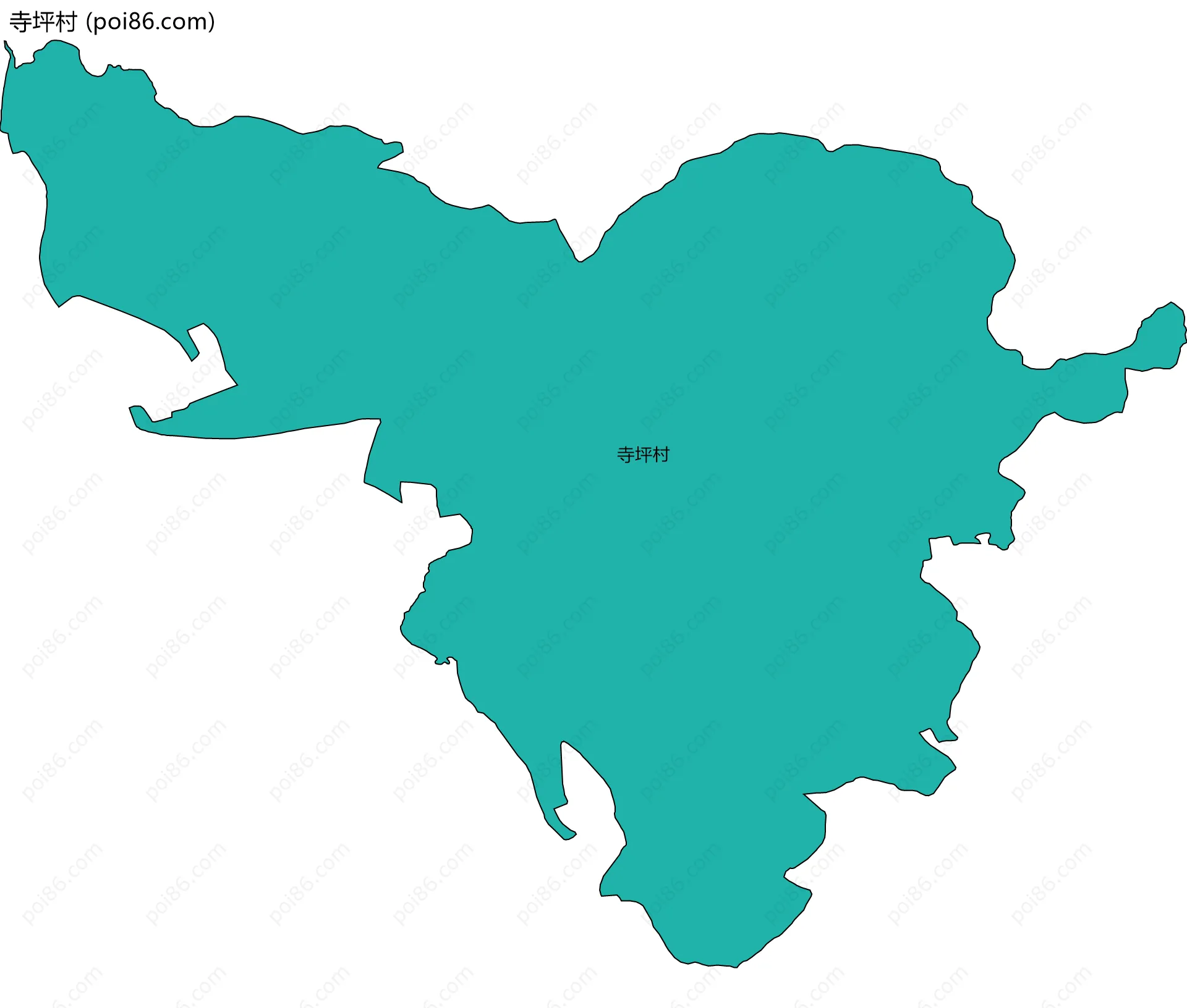 寺坪村边界地图