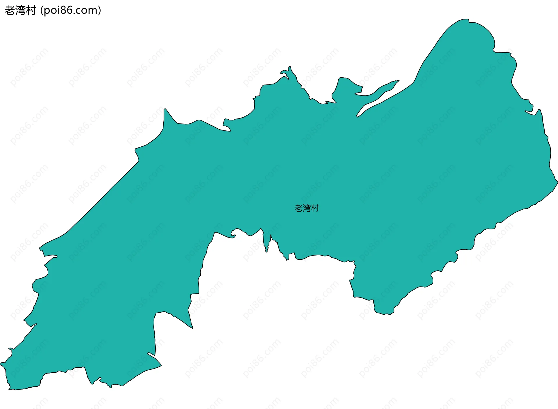 老湾村边界地图
