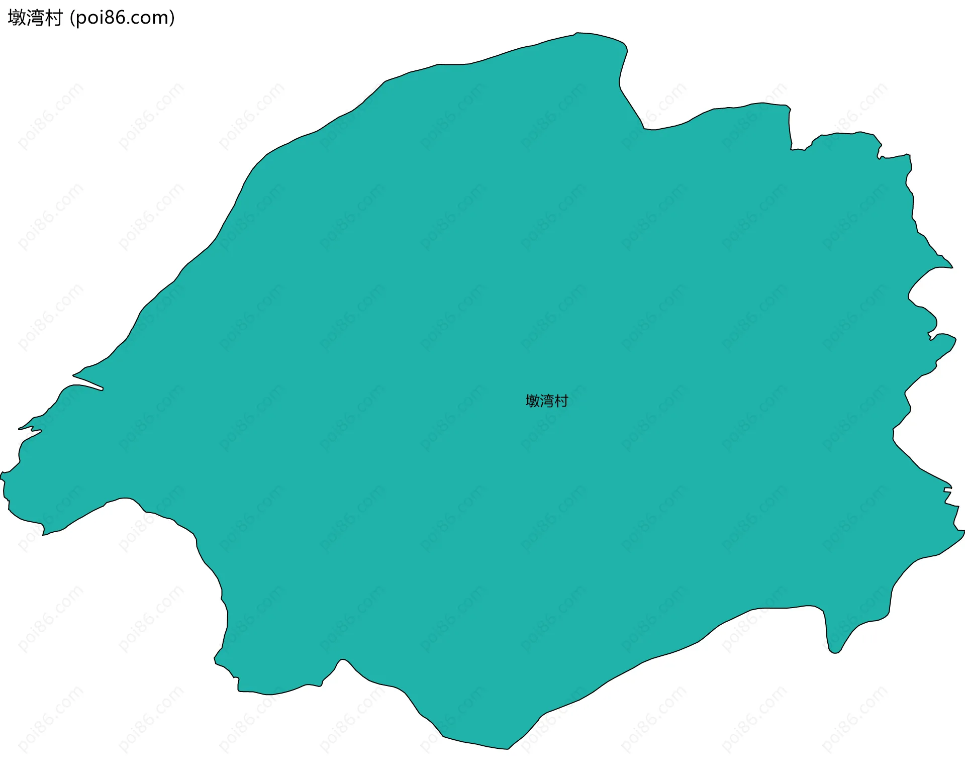 墩湾村边界地图