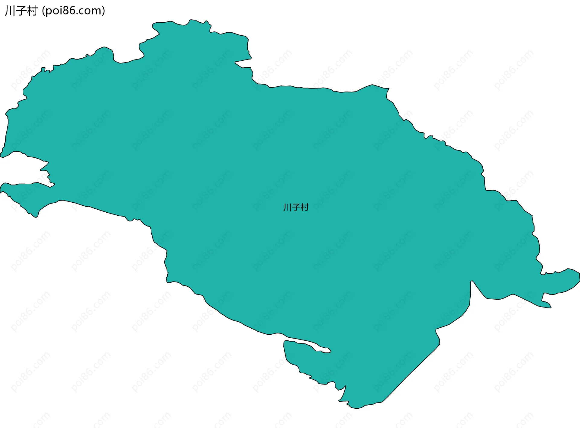 川子村边界地图