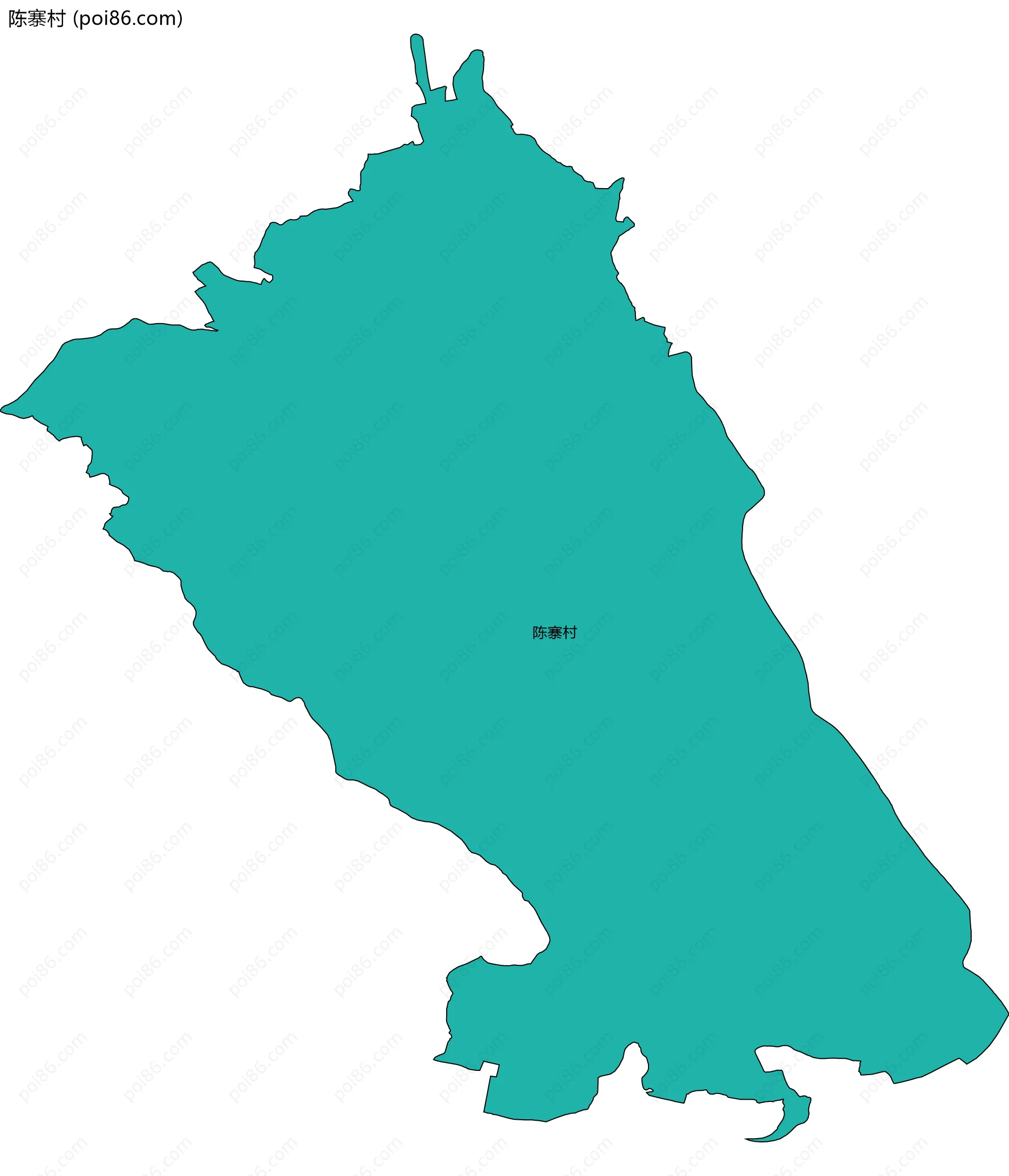 陈寨村边界地图