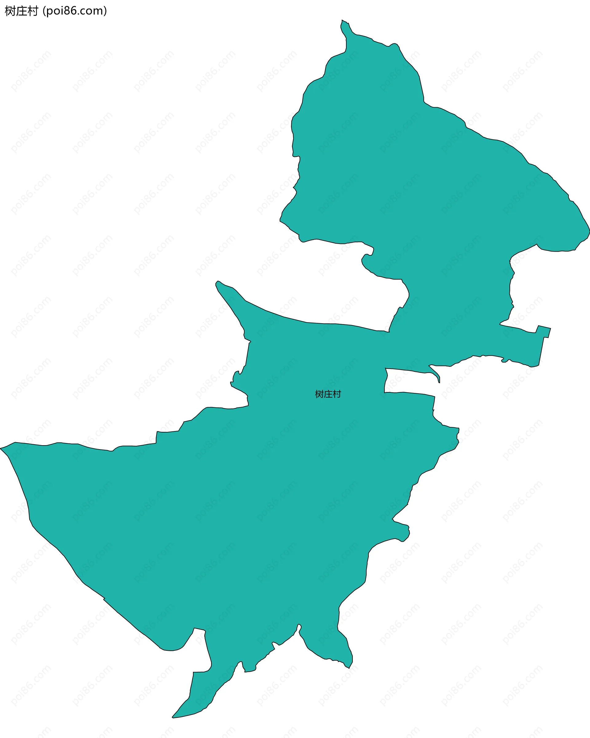 树庄村边界地图